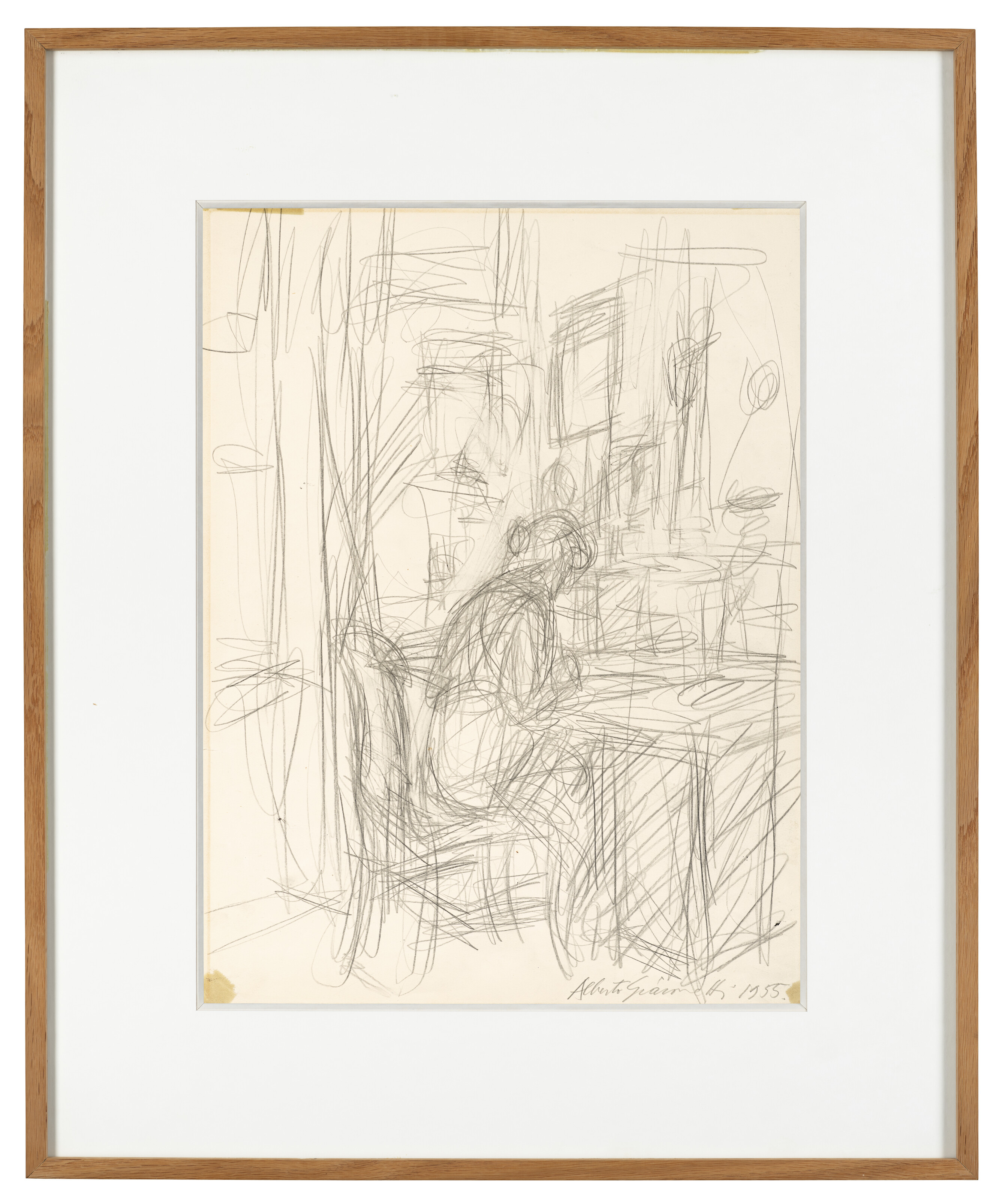 Alberto Giacometti — Печать ( справа ); Аннотации и схемы форм ( сзади ), изображение 4