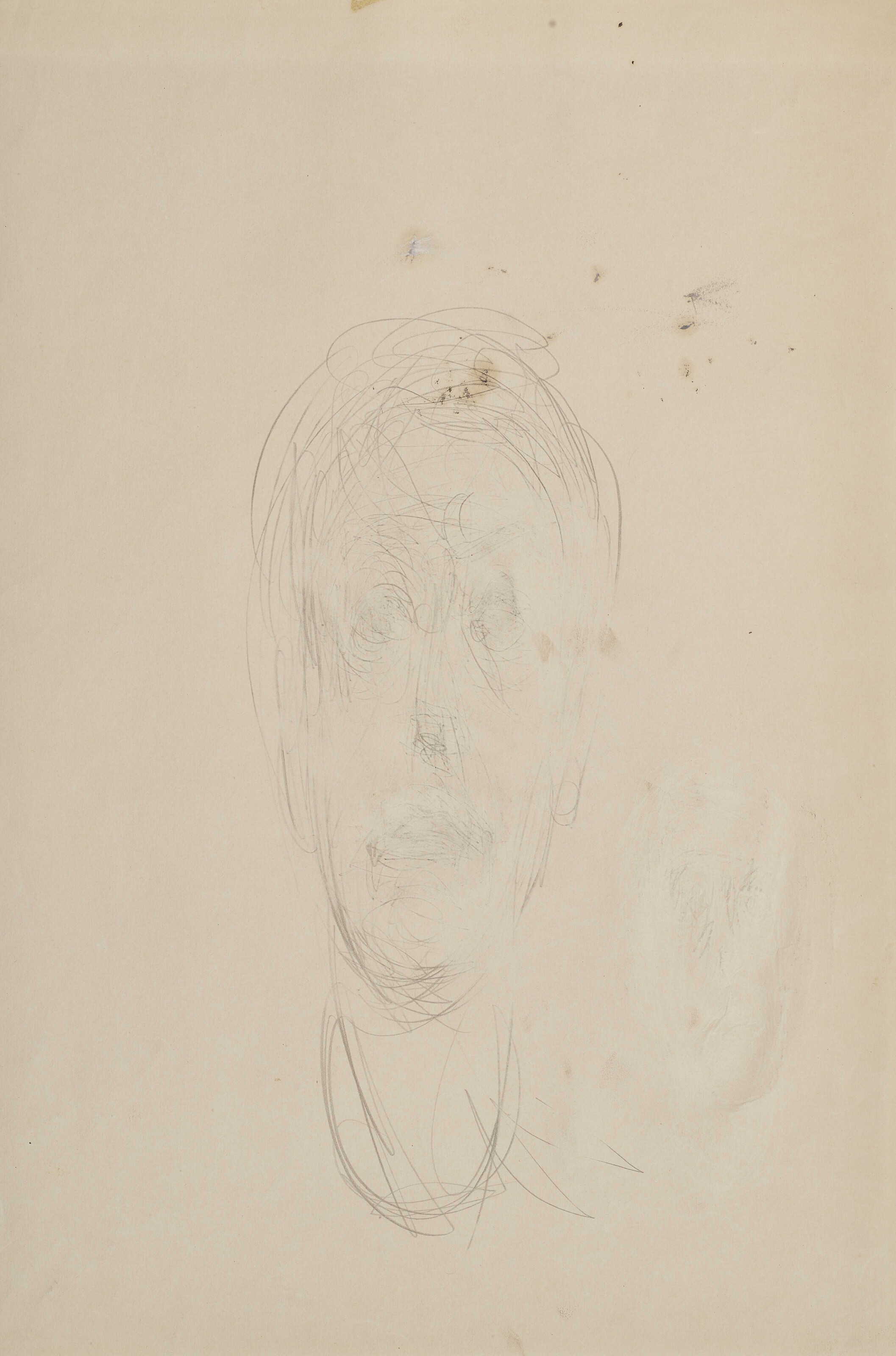 Alberto Giacometti — Тет-а-тет с Диего и его возлюбленной (прямая линия); Тет-а-тет (оборотная сторона), изображение 3