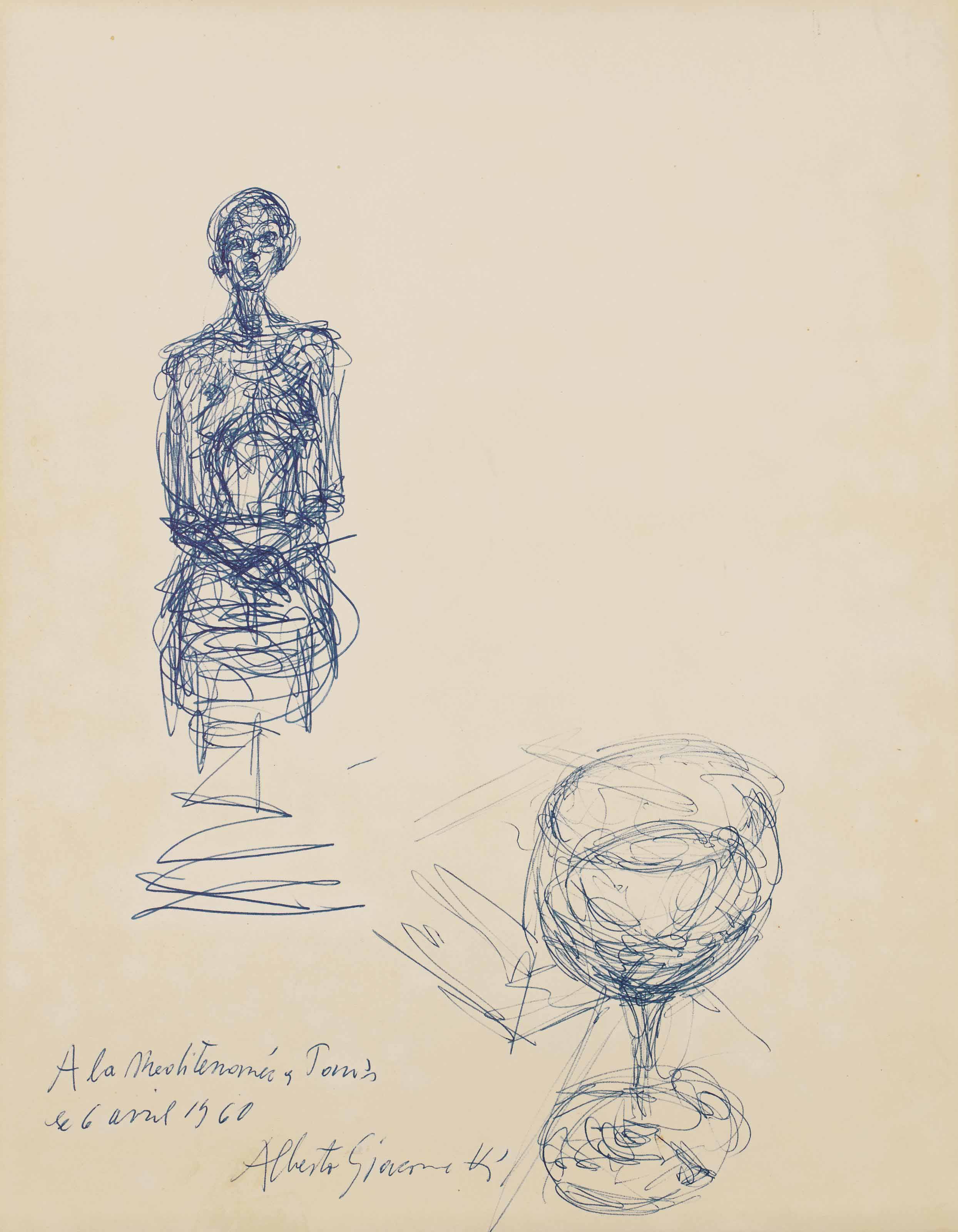 Alberto Giacometti — Женская задница и настоящий пирог