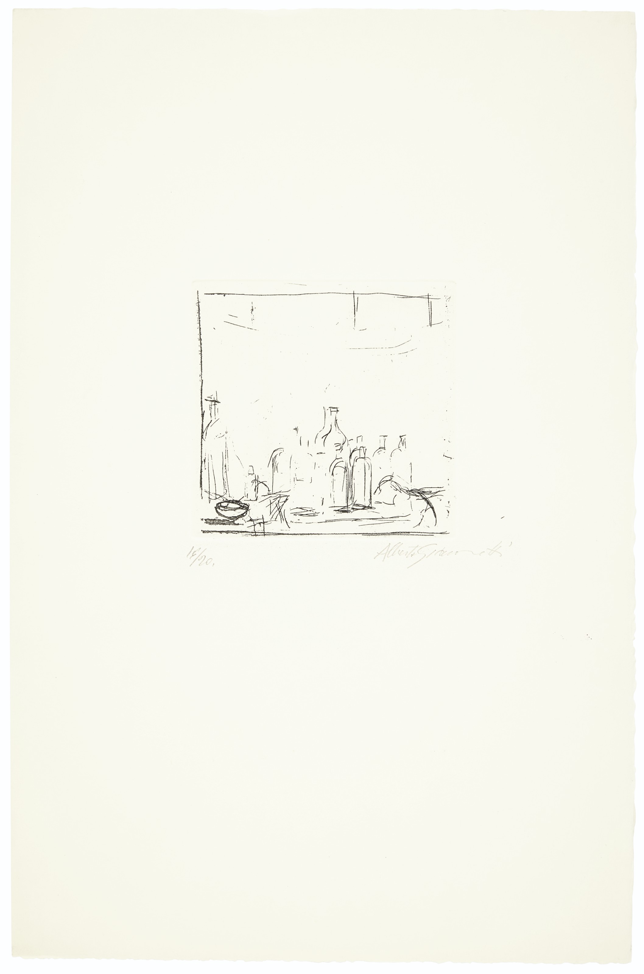 Alberto Giacometti — Бутыли для одежды "Я", из "Поэмы, написанной для детской жизни"