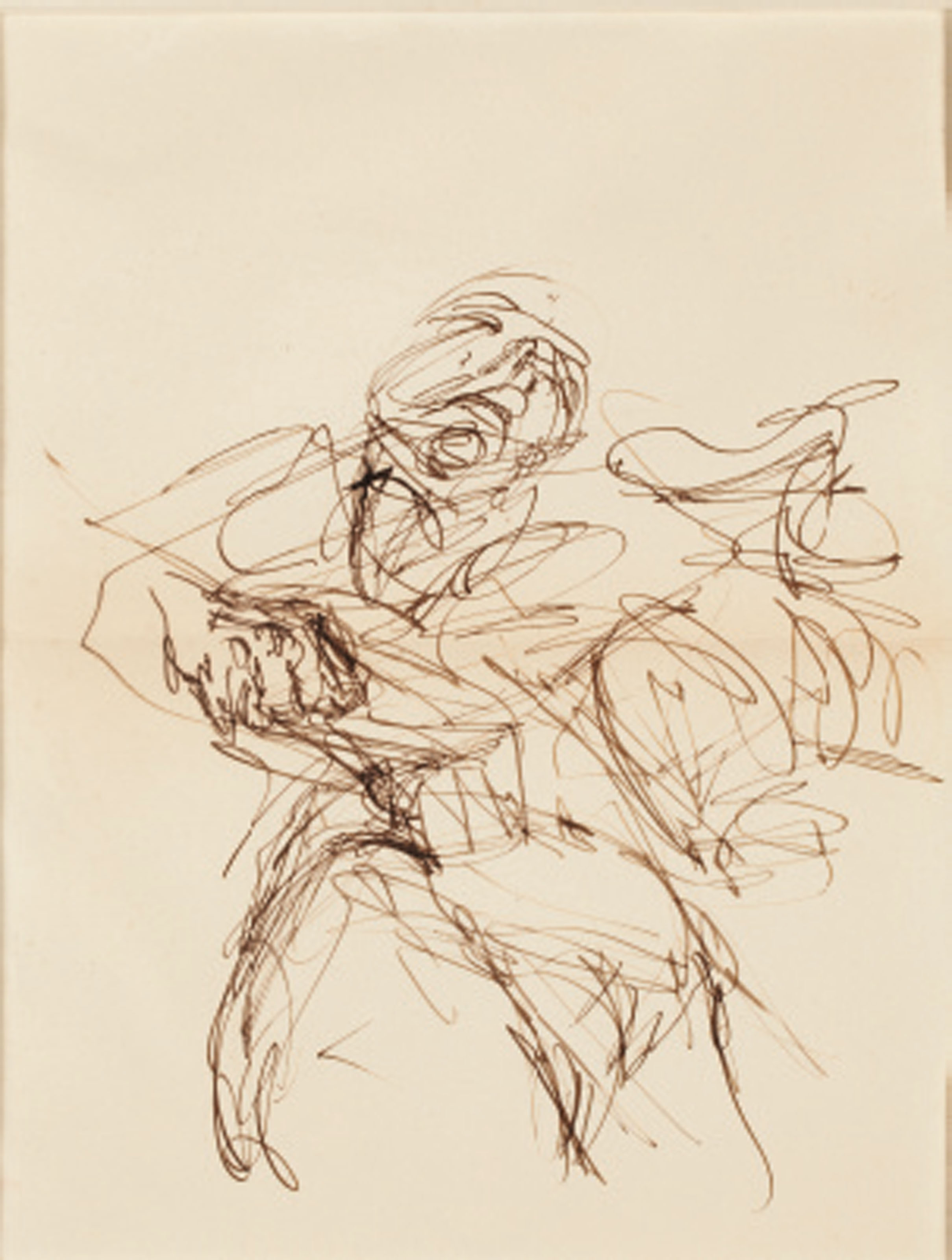 Alberto Giacometti — Бедное лицо хозяина дома (этюд для иллюстрации прекрасного квартала Луи Арагона )