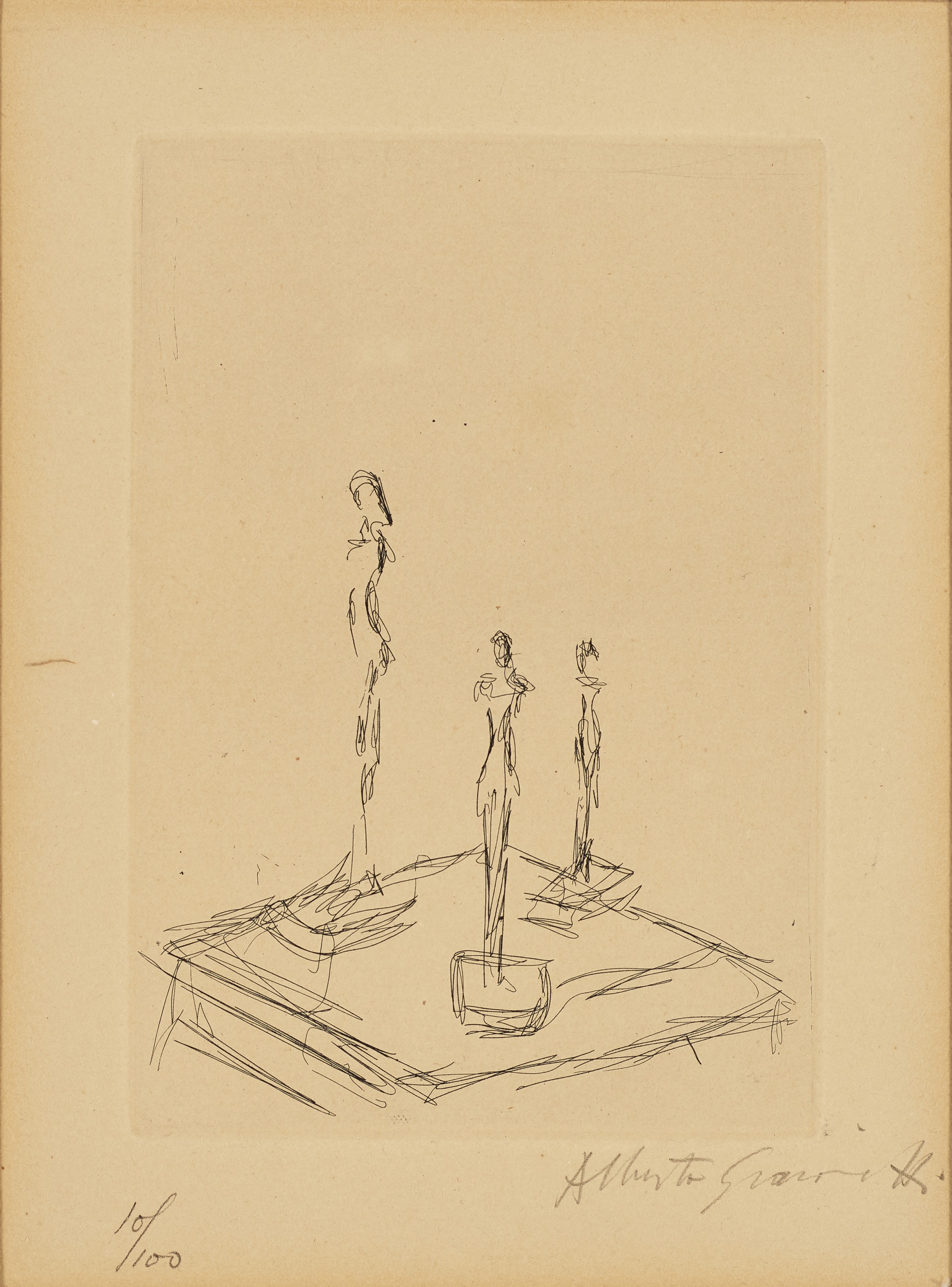 Alberto Giacometti — Статуэтки "Тройка" из каталога Kornfeld & Klipstein