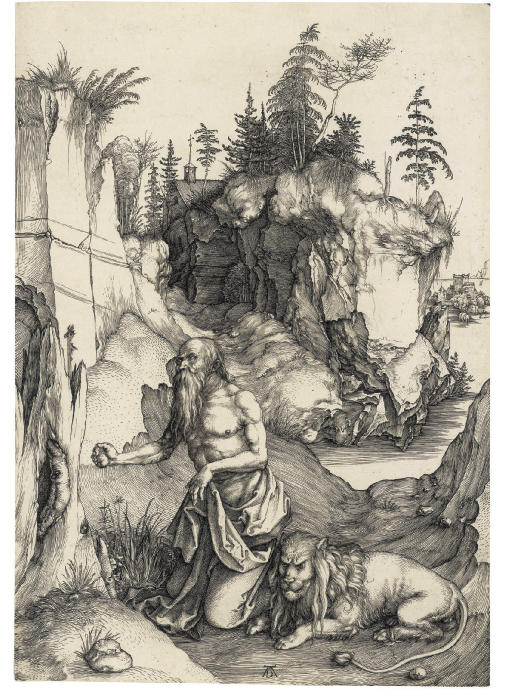 Albrecht Dürer — Святой Иероним в покаянии (Б. 61; М., Зал. 57; С.М.С. 6)