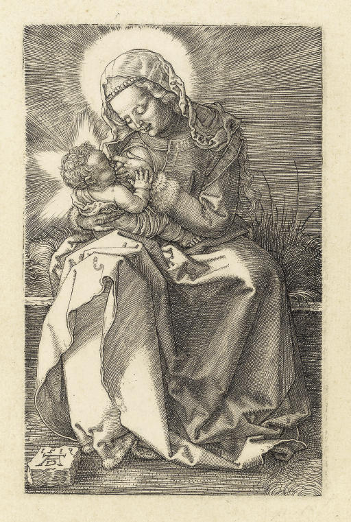 Albrecht Dürer — Богородица, кормящая младенца грудью (ч. 36; М., Зал. 39; С.М.С. 86)