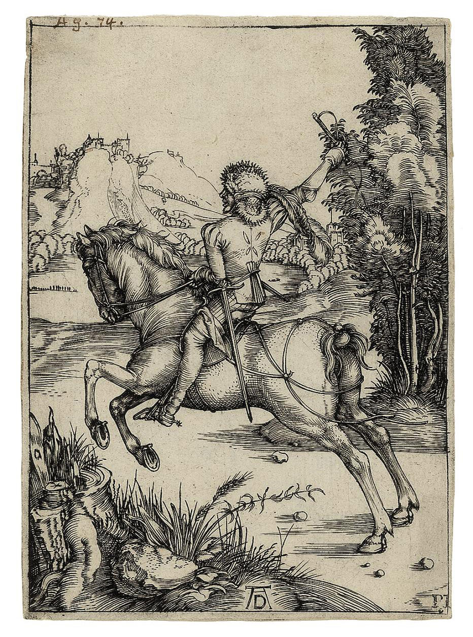 Albrecht Dürer — Маленький курьер (Б. 80; Медер, Холл 79; Шох, Менде, Шербаум, 10)