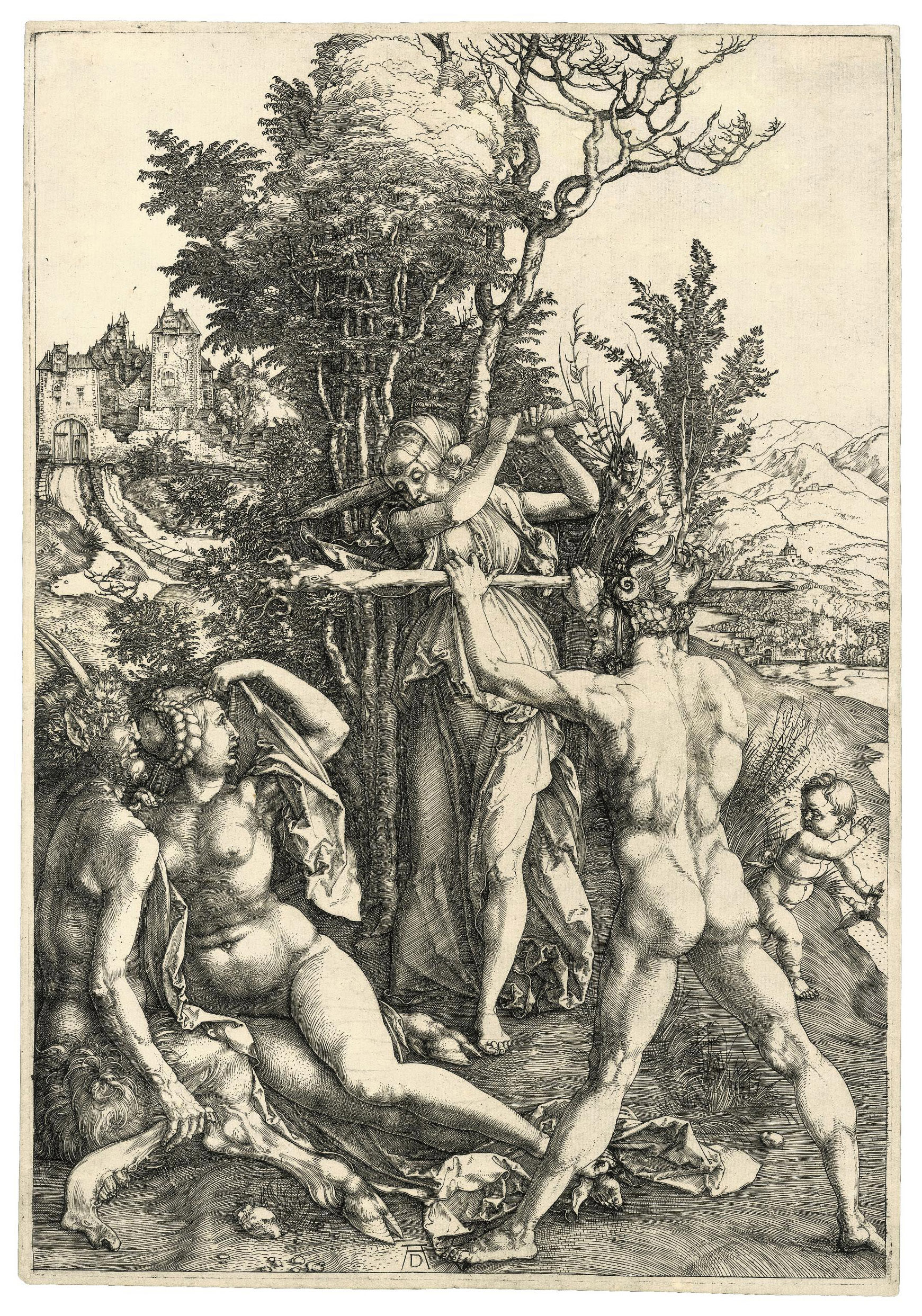 Albrecht Dürer — Геракл на перепутье (Б. 73; М., Зал. 63; С.М.С. 22)