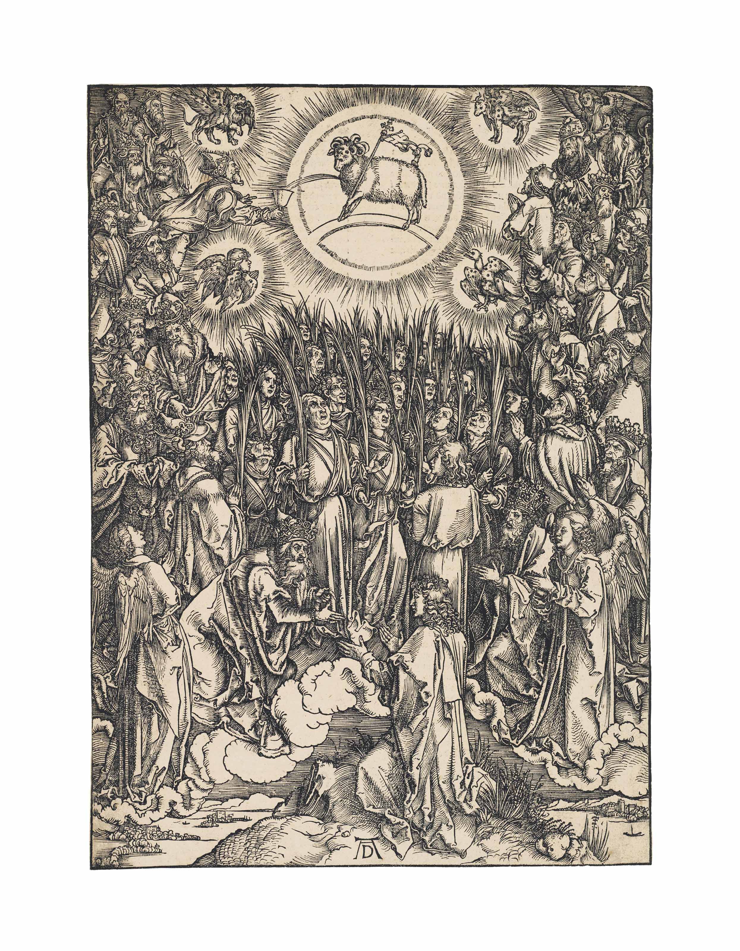 Albrecht Dürer — Поклонение Агнцу, из Апокалипсиса (Б. 67; М., гл. 176; С.М.С. 124)