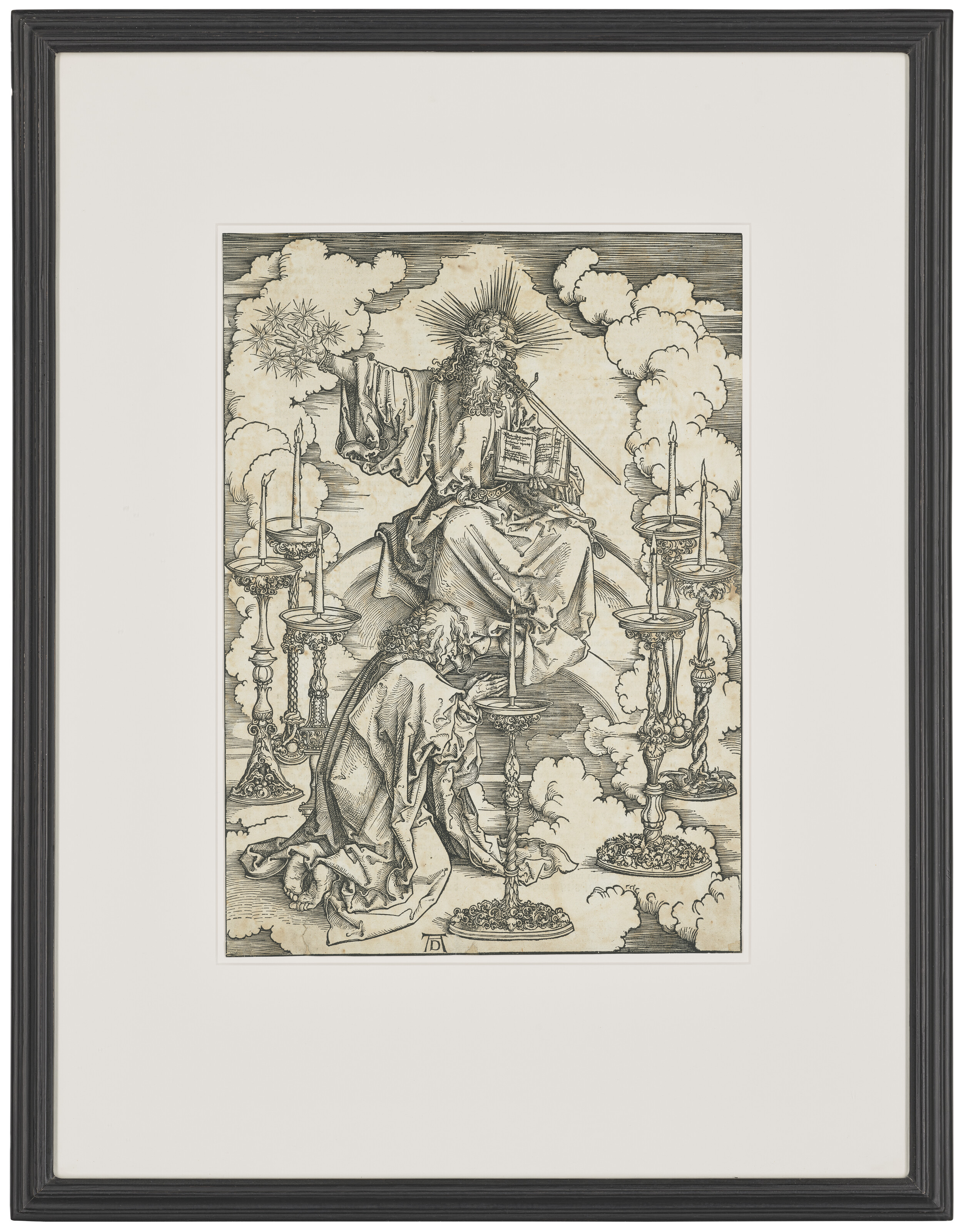Albrecht Dürer — Видение о семи подсвечниках, из книги "Апокалипсис", изображение 2