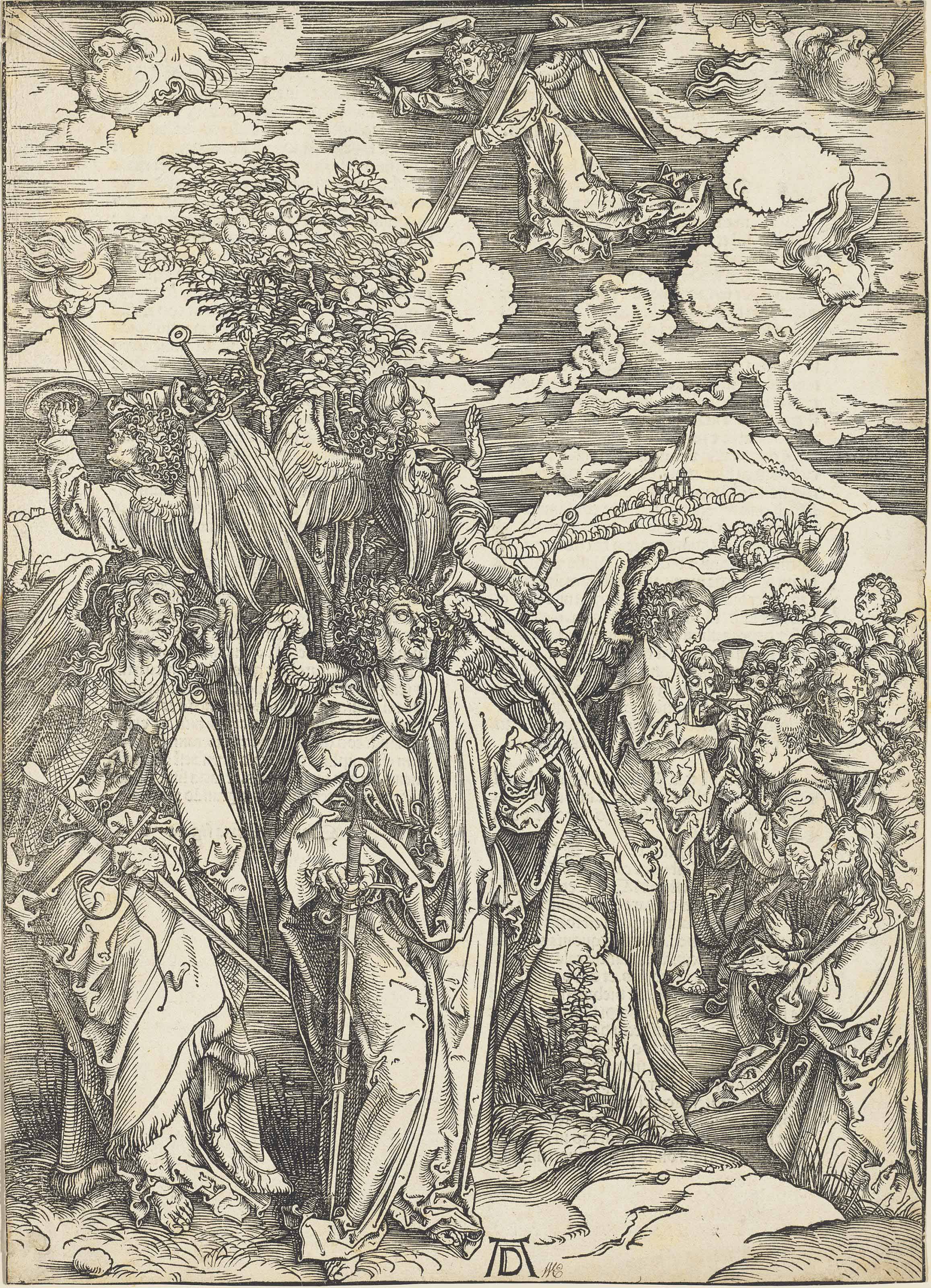 Albrecht Dürer — Четыре ангела, сдерживающие ветер, из фильма "Апокалипсис"