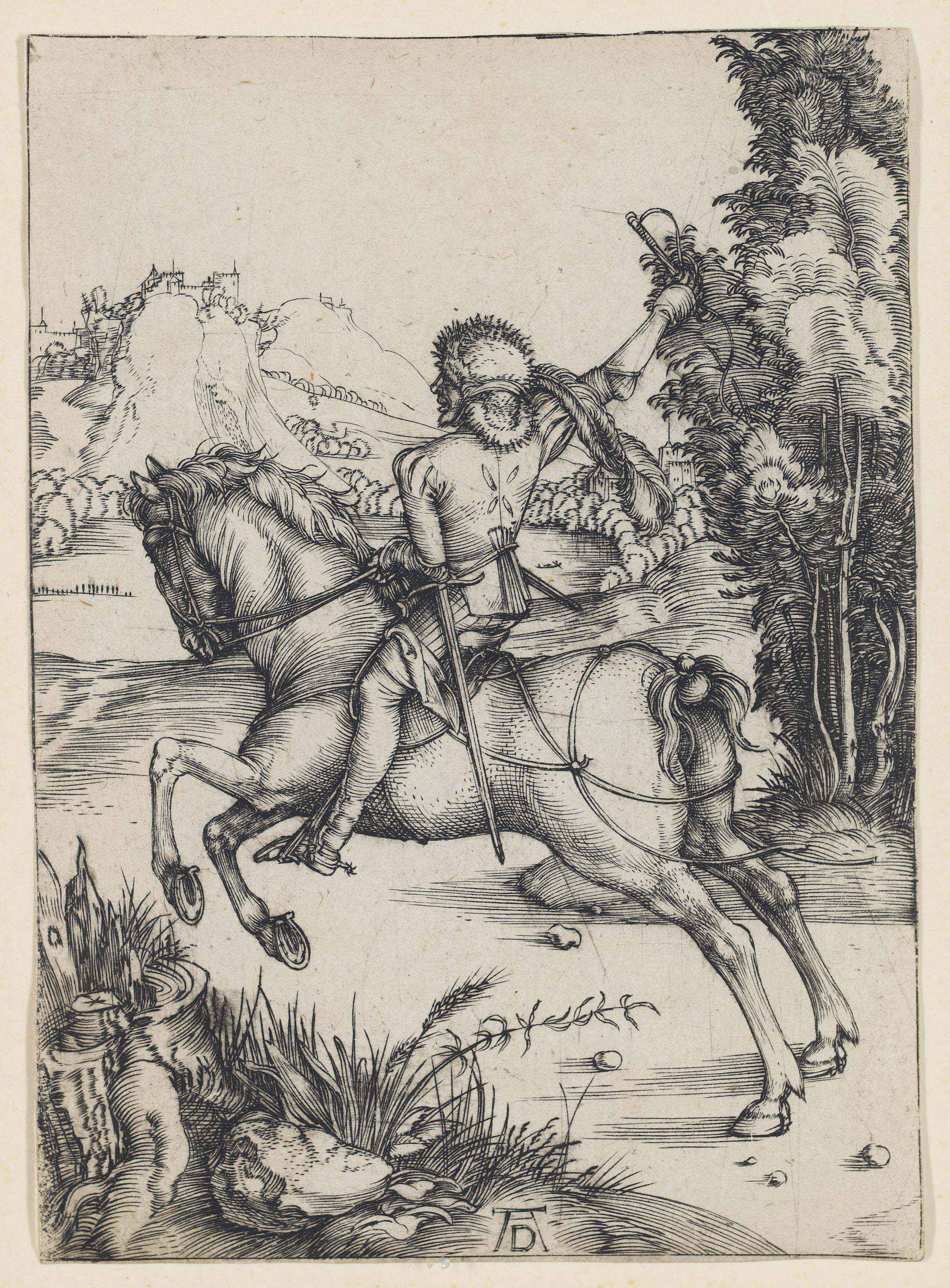 Albrecht Dürer — Маленький курьер (Б. 80; М., Холл. 79; С.М.С. 10)