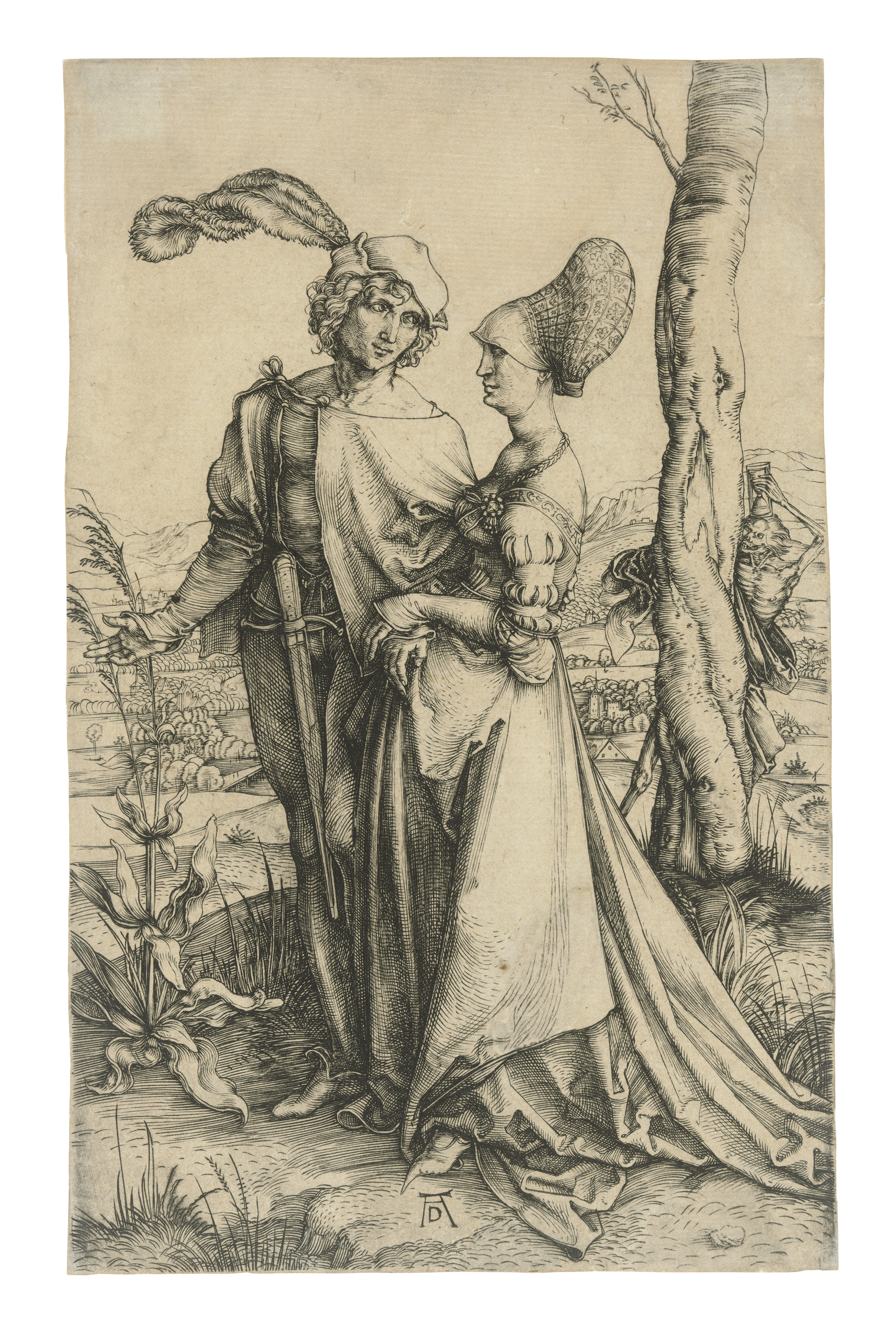 Albrecht Dürer — Променад ("Пара влюбленных и смерть")