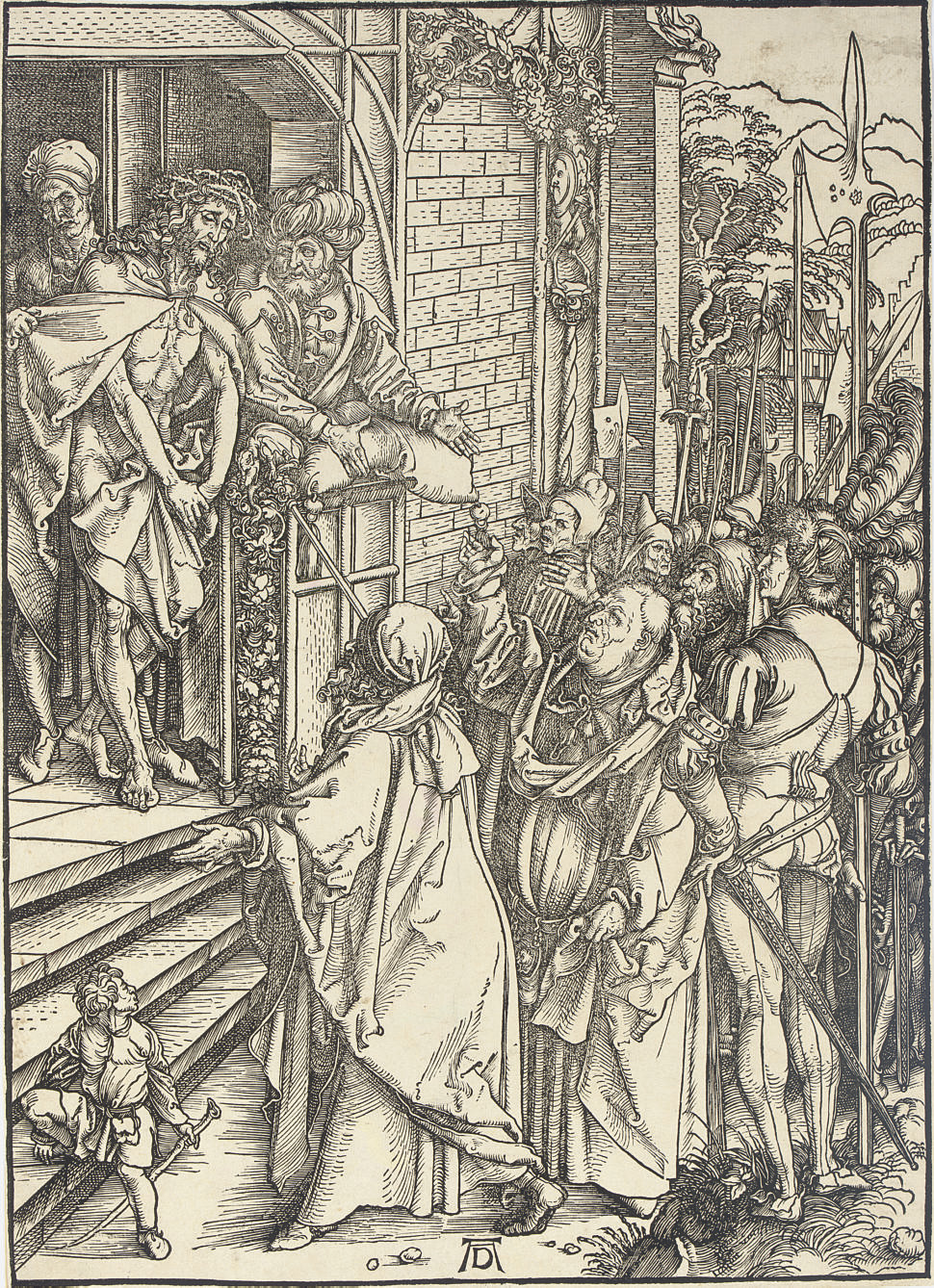 Albrecht Dürer — Ecce Homo, из "Большой страсти" (ч. 9; М., гл. 118; С.М.С. 159)