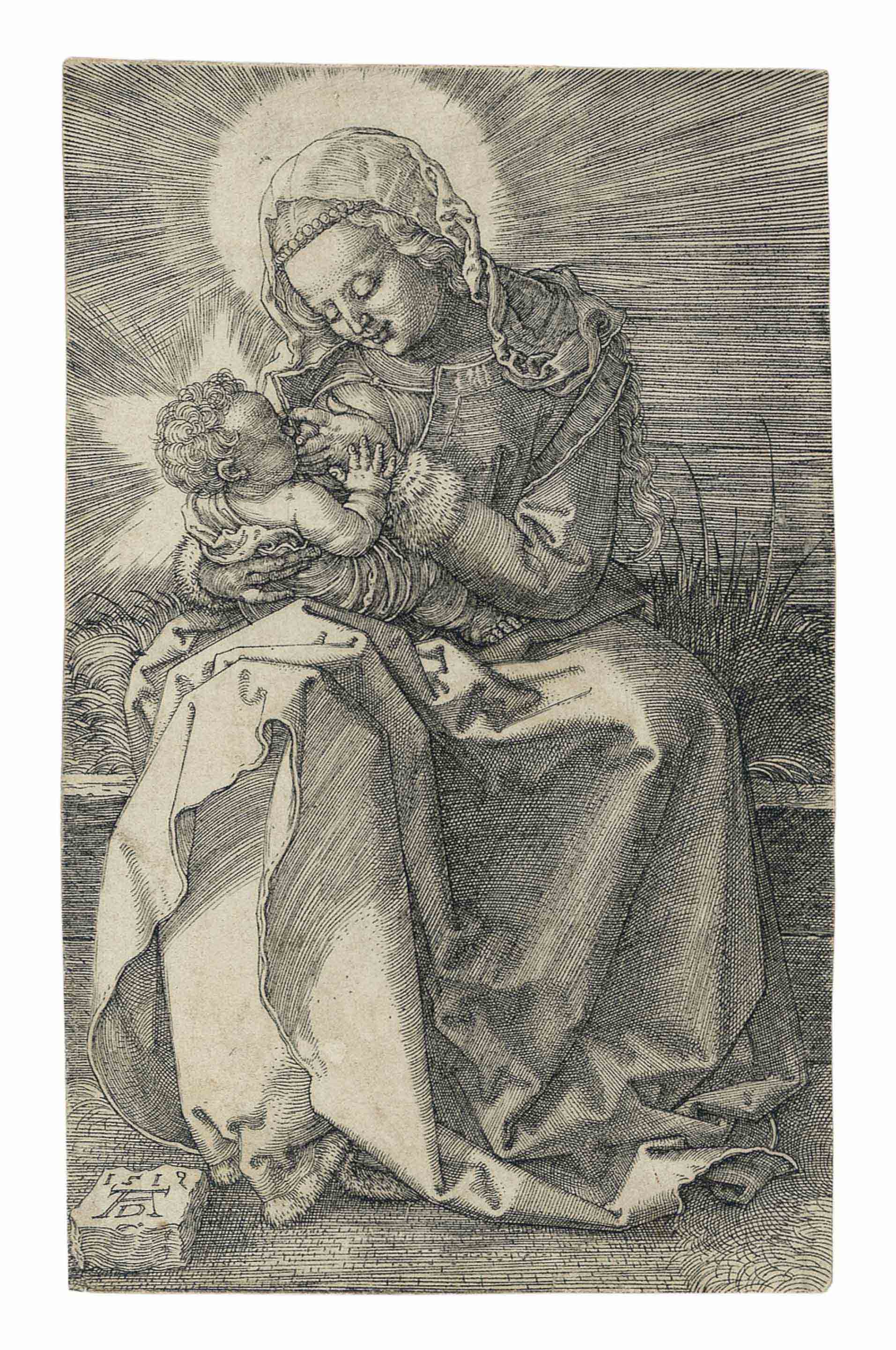 Albrecht Dürer — Богородица, кормящая младенца грудью (ч. 36; М., Зал. 39; С.М.С. 86)