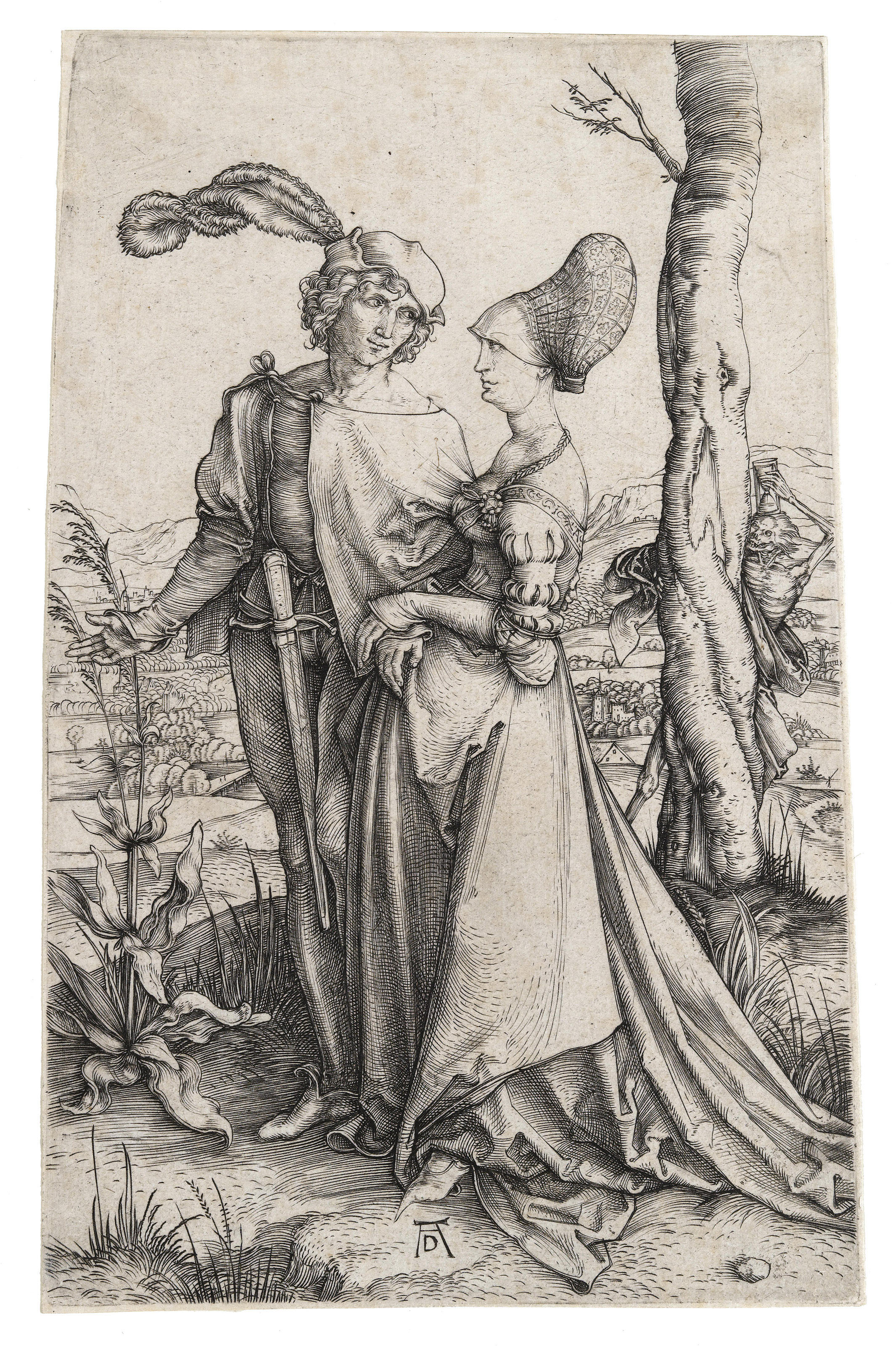 Albrecht Dürer — Променад ("Пара влюбленных и смерть")