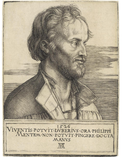 Albrecht Dürer — Филипп Меланхтон (степень бакалавра 105; магистр, зал 104; S.M.S. 101)