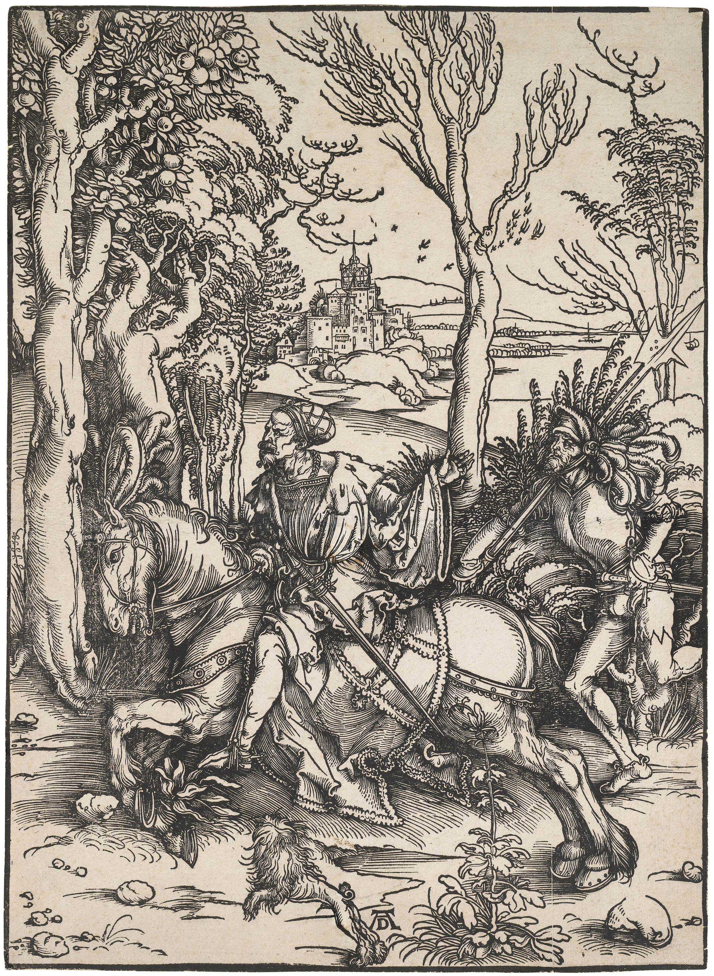 Albrecht Dürer — Рыцарь и Ланскене