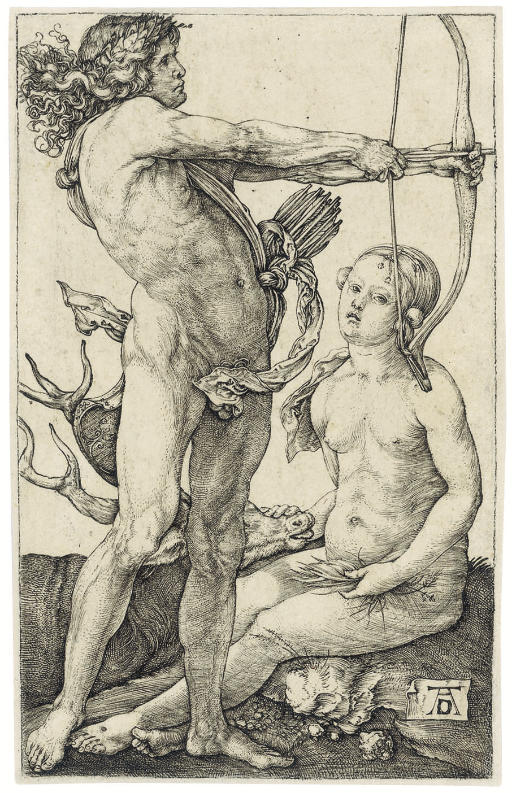 Albrecht Dürer — Аполлон и Диана (Б. 68; М., Зал. 64; С.М.С. 38)