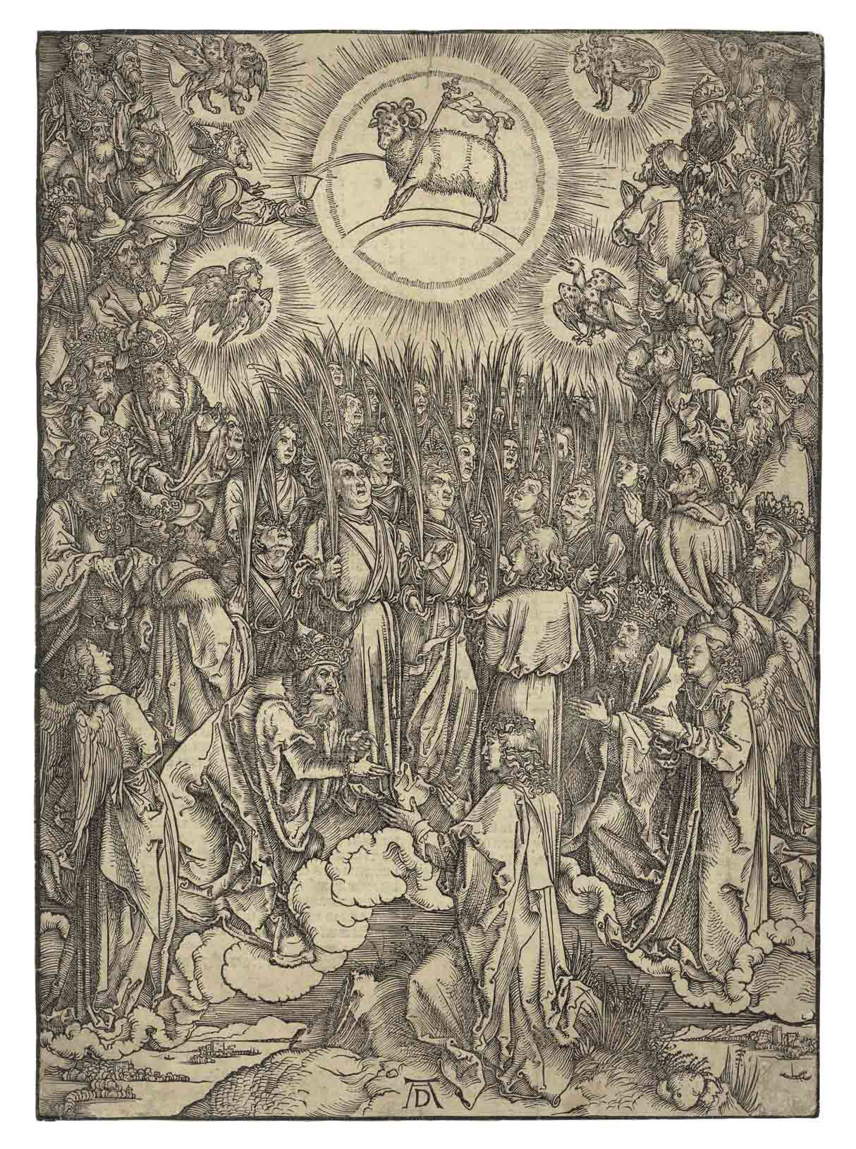 Albrecht Dürer — Поклонение Агнцу, из Апокалипсиса (Б. 67; М., гл. 176; С.М.С. 124)