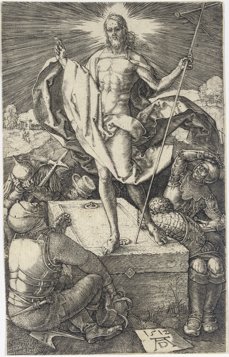 Albrecht Dürer — Воскресение из мертвых, из "Страстей господних" (Б., М., Зал. 17; С.М.С. 58)