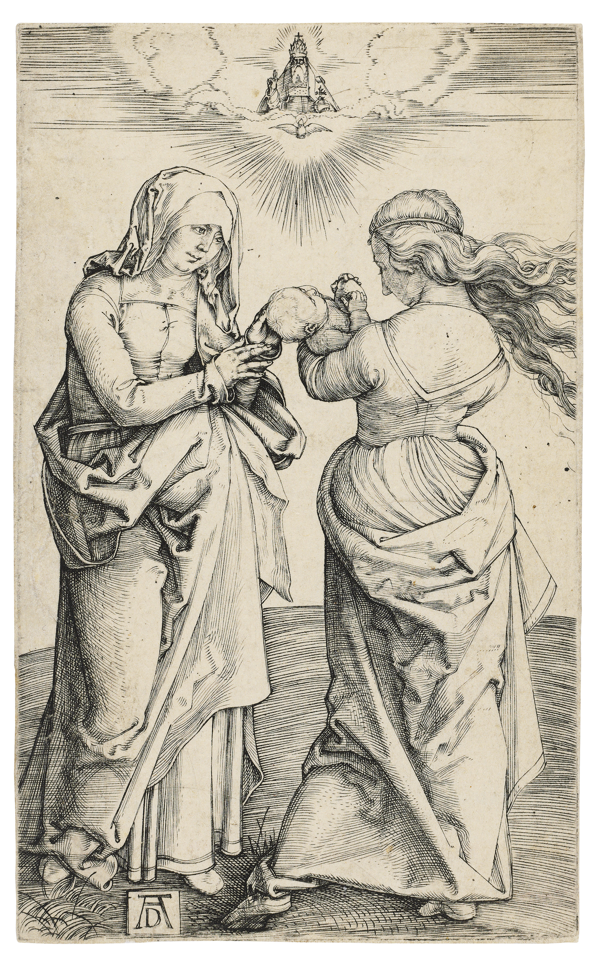 Albrecht Dürer — Богородица с младенцем и святой Анной