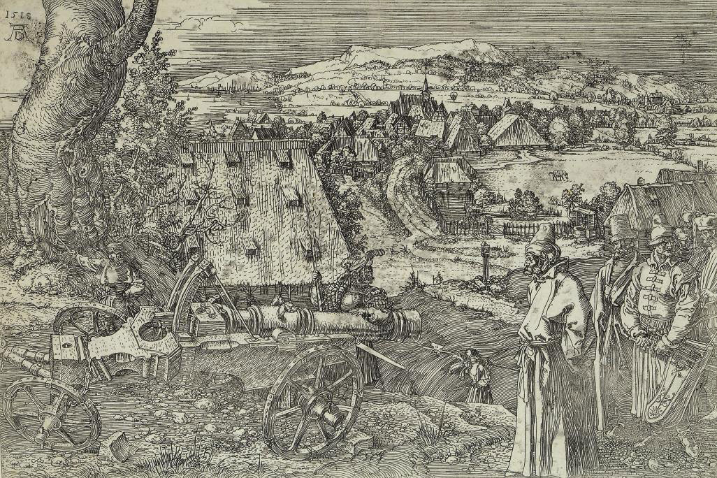 Albrecht Dürer — Пейзаж с пушкой (Барч, 99; Медер, Холстейн, 96)