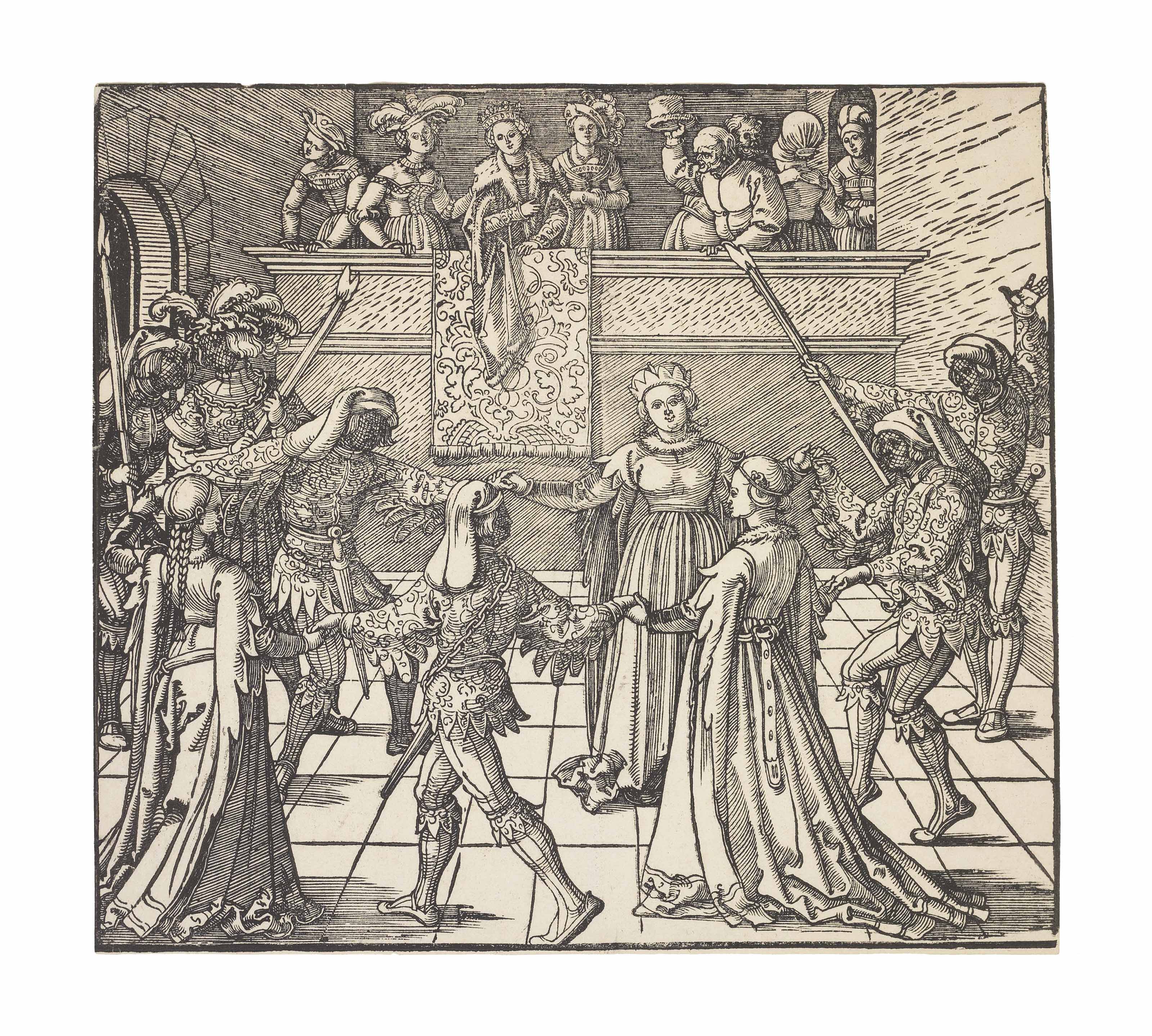 Albrecht Dürer — "Танец-маскарад с факелами", автор: Фрейдал (B. app. 38; M., зал. 250; S.M.S. 272.5)