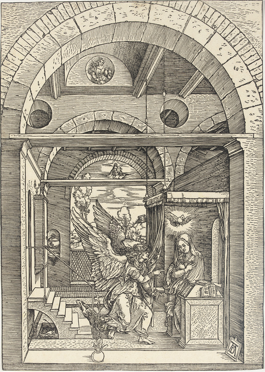 Albrecht Dürer — Благовещение, из жития Пресвятой Богородицы (т. 83; М., гл. 195, С.М.С. 173)