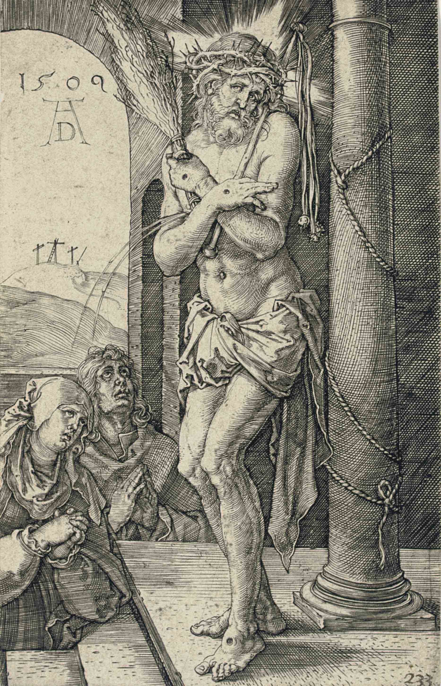Albrecht Dürer — "Ecce Homo", из книги "Выгравированная страсть" (Б., М., Холл. 3; S.M.S. 52)