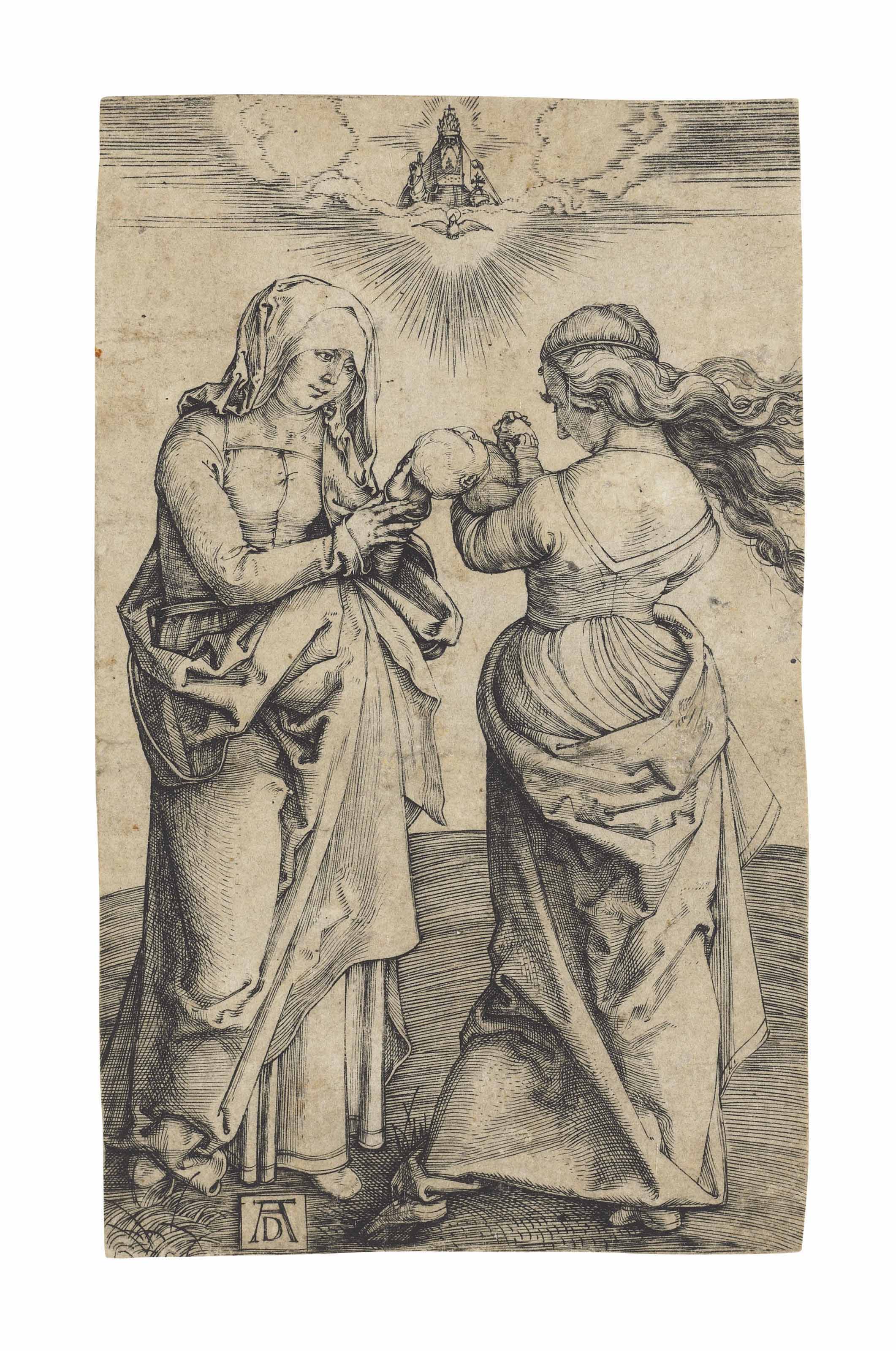 Albrecht Dürer — Богородица с младенцем и святой Анной