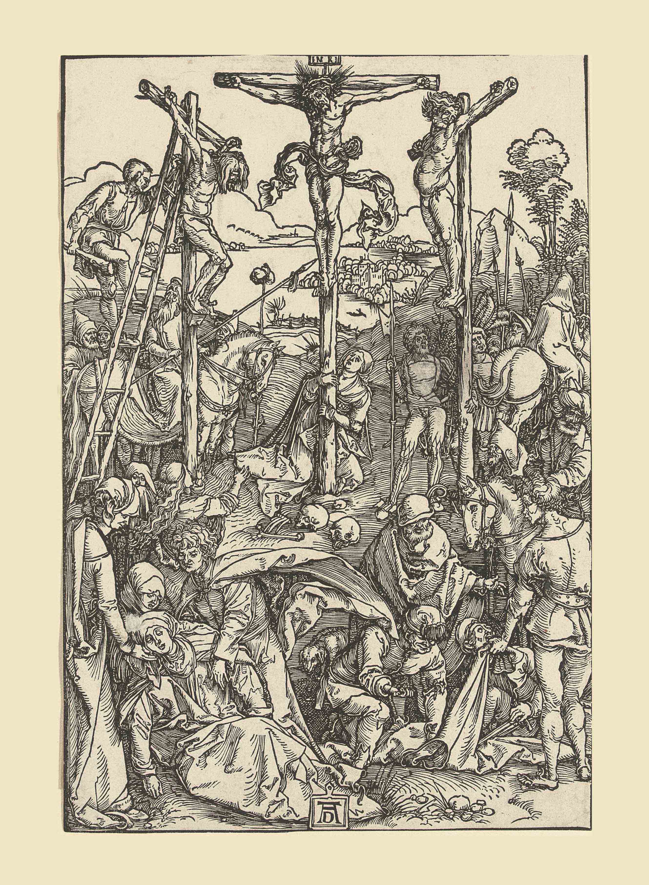 Albrecht Dürer — Голгофа с тремя крестами (т. 59; М., Зал. 180; С.М.С. 131)