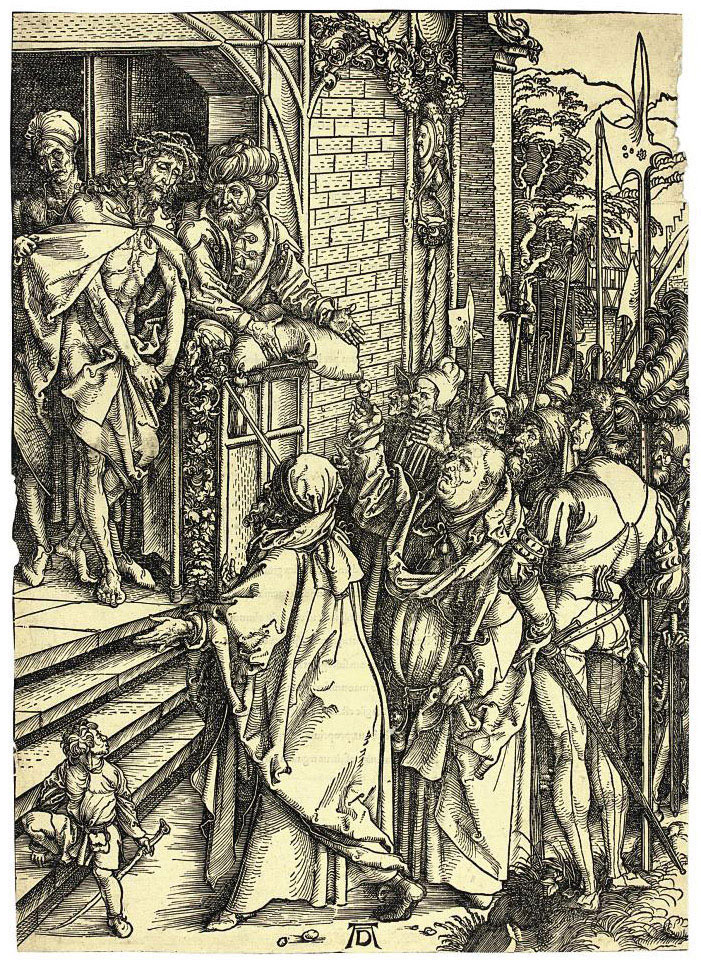 Albrecht Dürer — Ecce Homo, из "Большой страсти" (Барч, 9; Медер, Холстейн, 118)