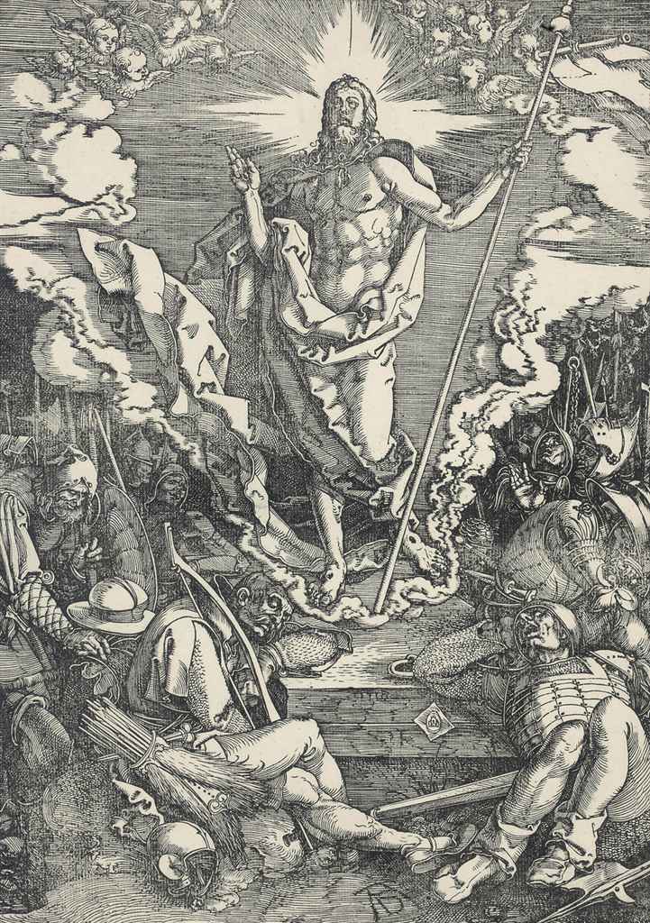 Albrecht Dürer — "Воскресение из мертвых", "Великие страсти" (Барч, 15; Медер, Холстейн, 124)