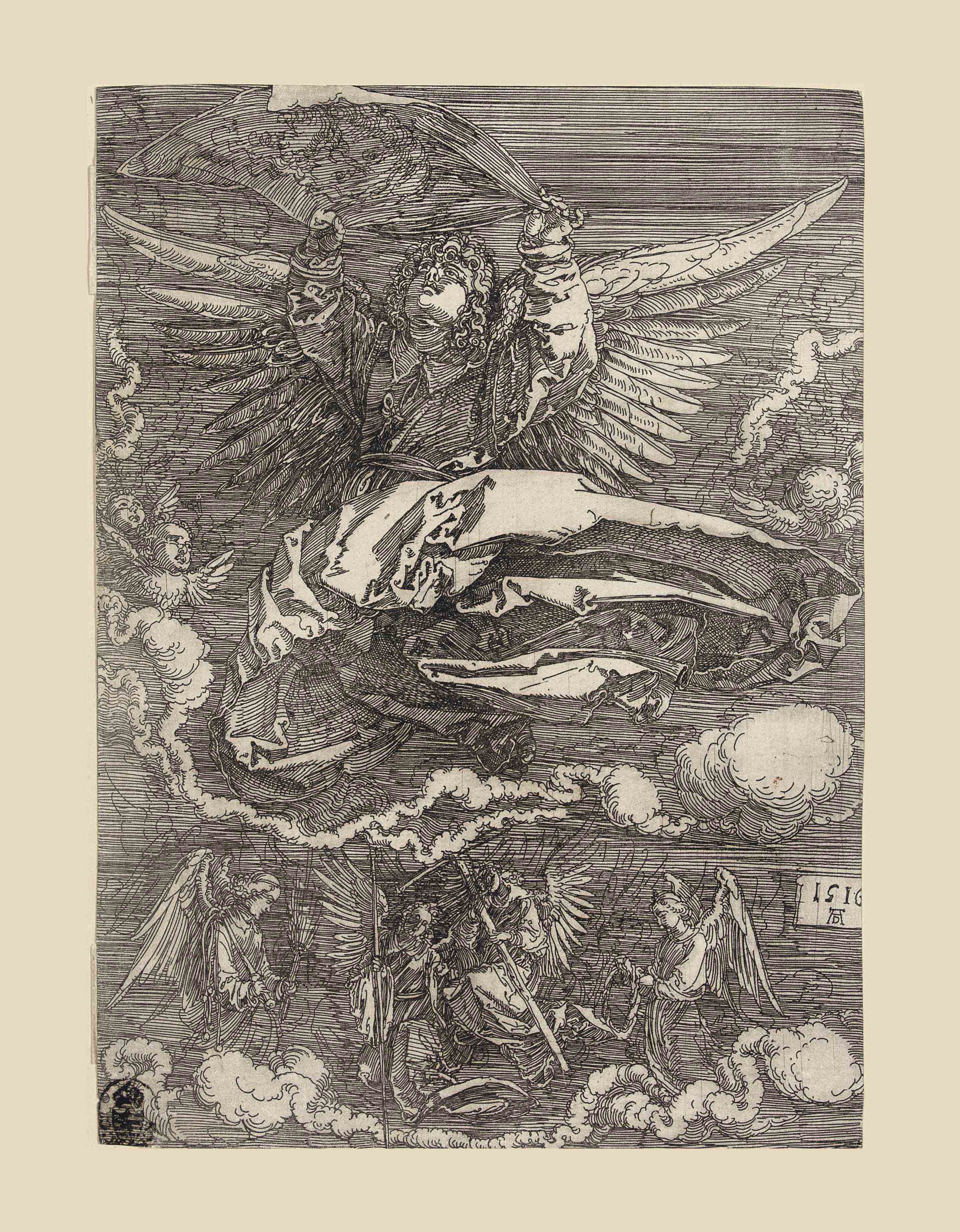 Albrecht Dürer — Сударий, который держит один Ангел (ч. 26; М., Зал. 27; С.М.С. 82)