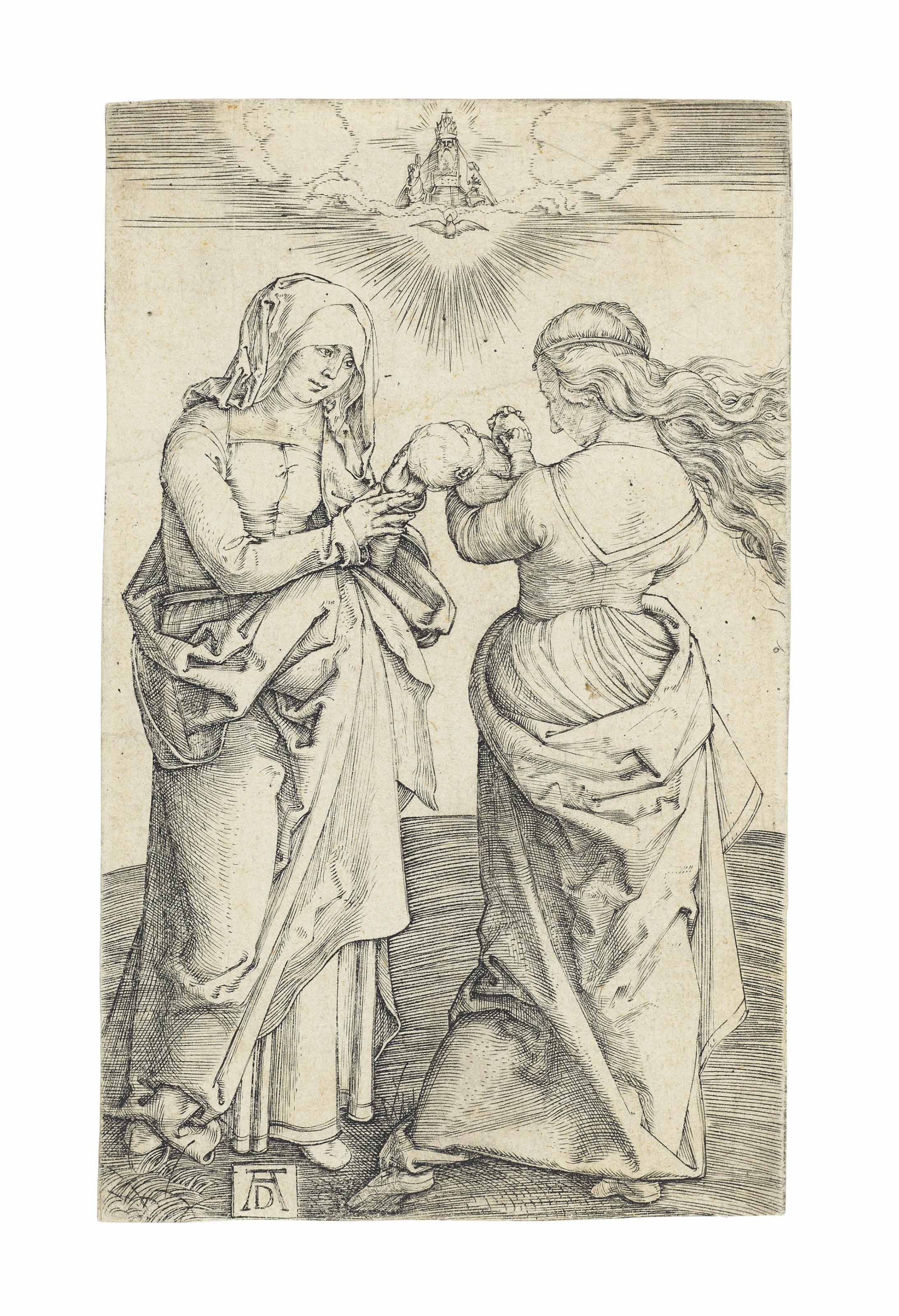 Albrecht Dürer — Богородица с младенцем и святой Анной