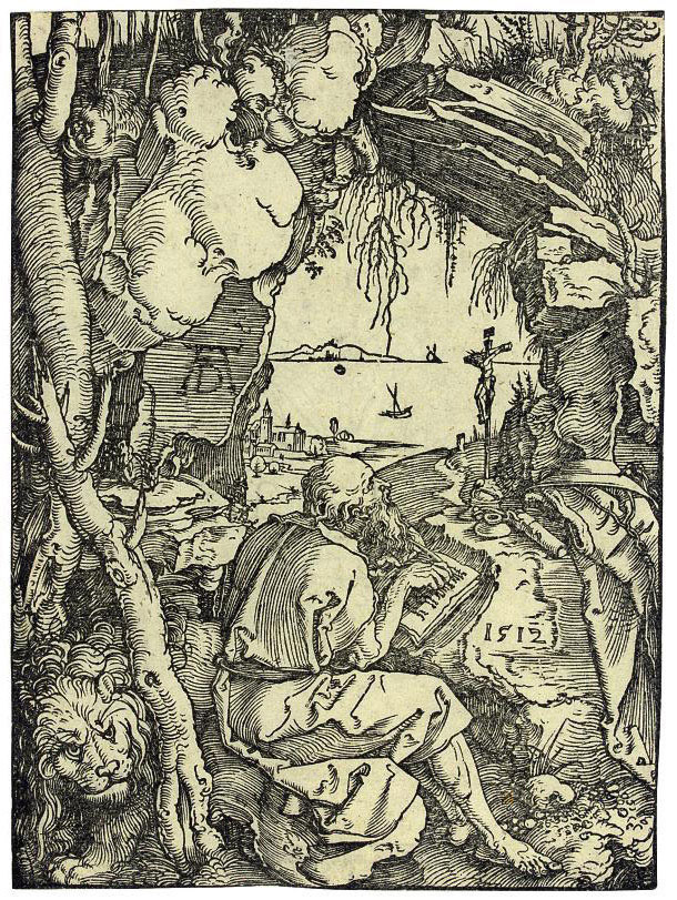 Albrecht Dürer — Святой Иероним в пещере (Барч, 113; Медер, Холштайн, 229)