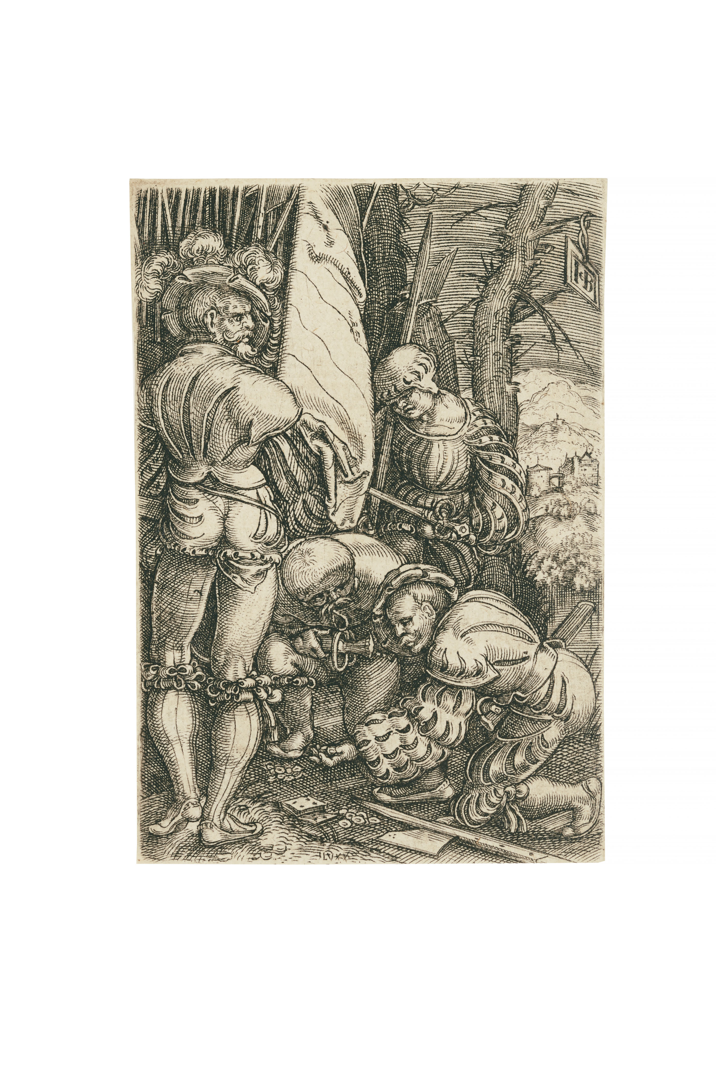 Albrecht Dürer — Четверо пехотинцев играют в кости, изображение 3