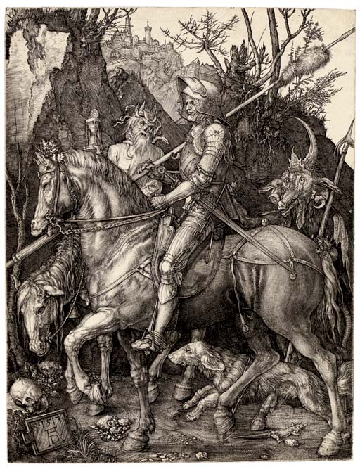 Albrecht Dürer — Рыцарь, смерть и дьявол (ч. 98; М., Зал. 74; С.М.С. 69)