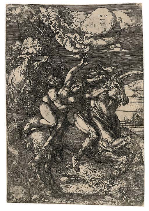 Albrecht Dürer — Похищение Прозерпины (Б. 72; М., гл. 67; С.М.С. 83)