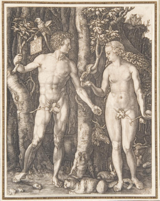 Albrecht Dürer — Адам и Ева от Иеронимуса Вирикса (40-летний Ле Блан)
