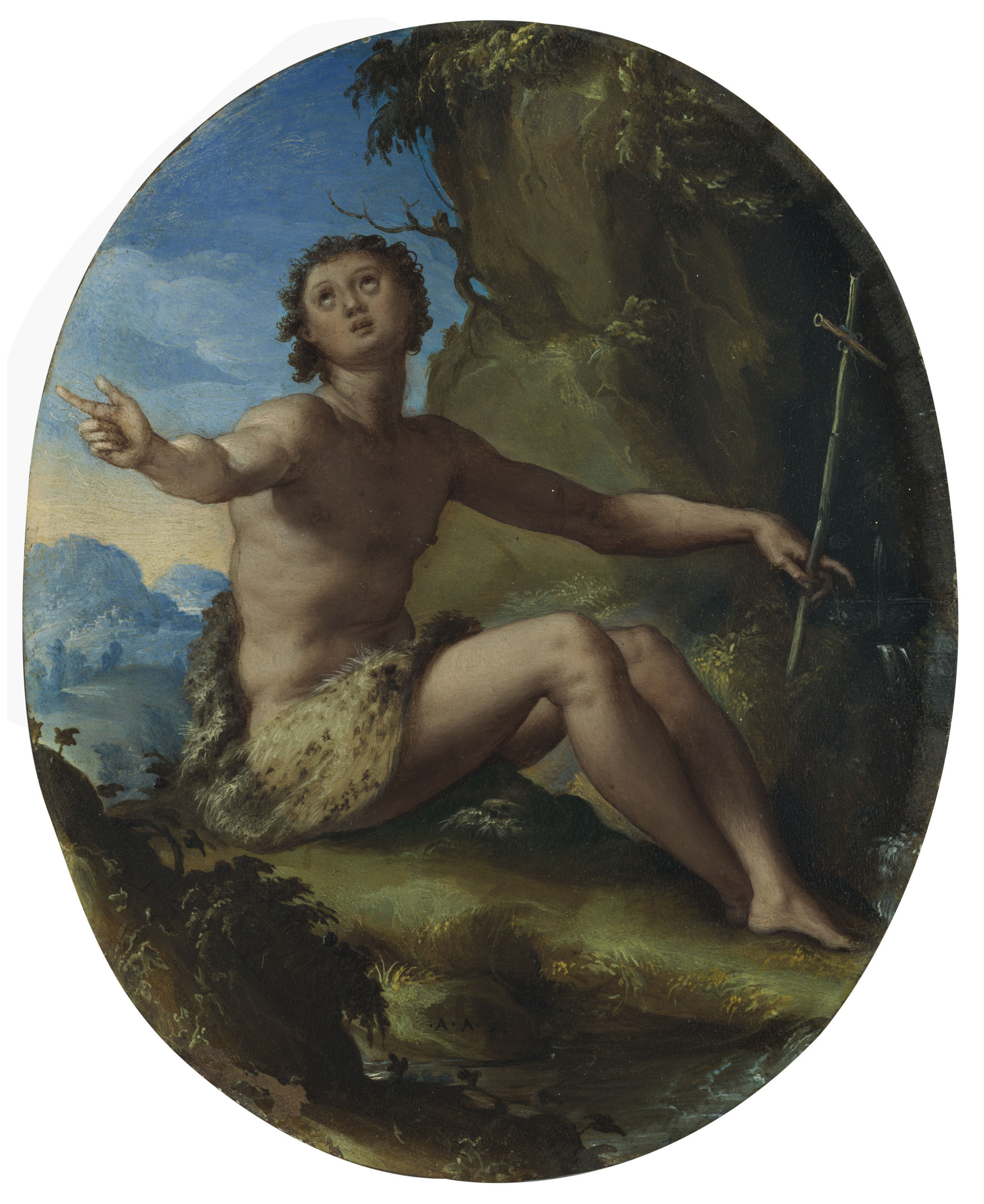 Alessandro Allori — Святой Иоанн Креститель в пустыне