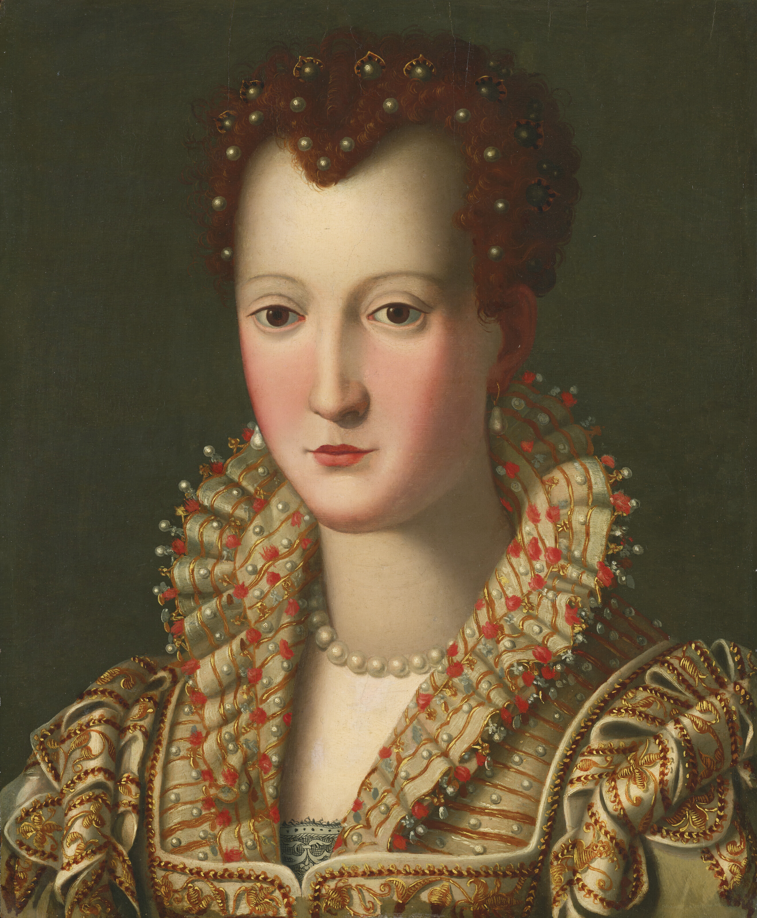 Alessandro Allori — Портрет Вирджинии Медичи (1568-1615), во весь рост
