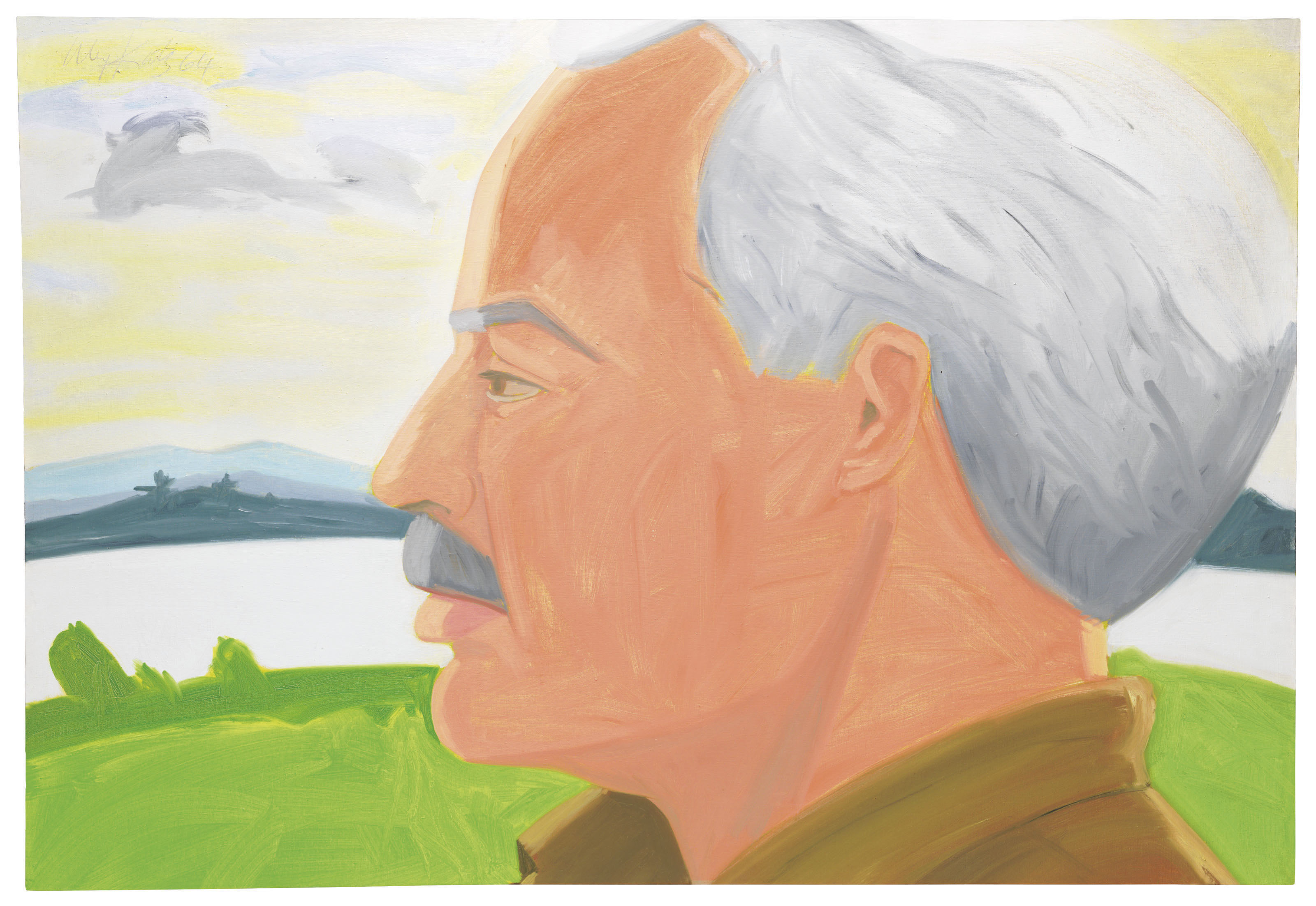Alex Katz — Этюд к портрету Нила Уэлливера