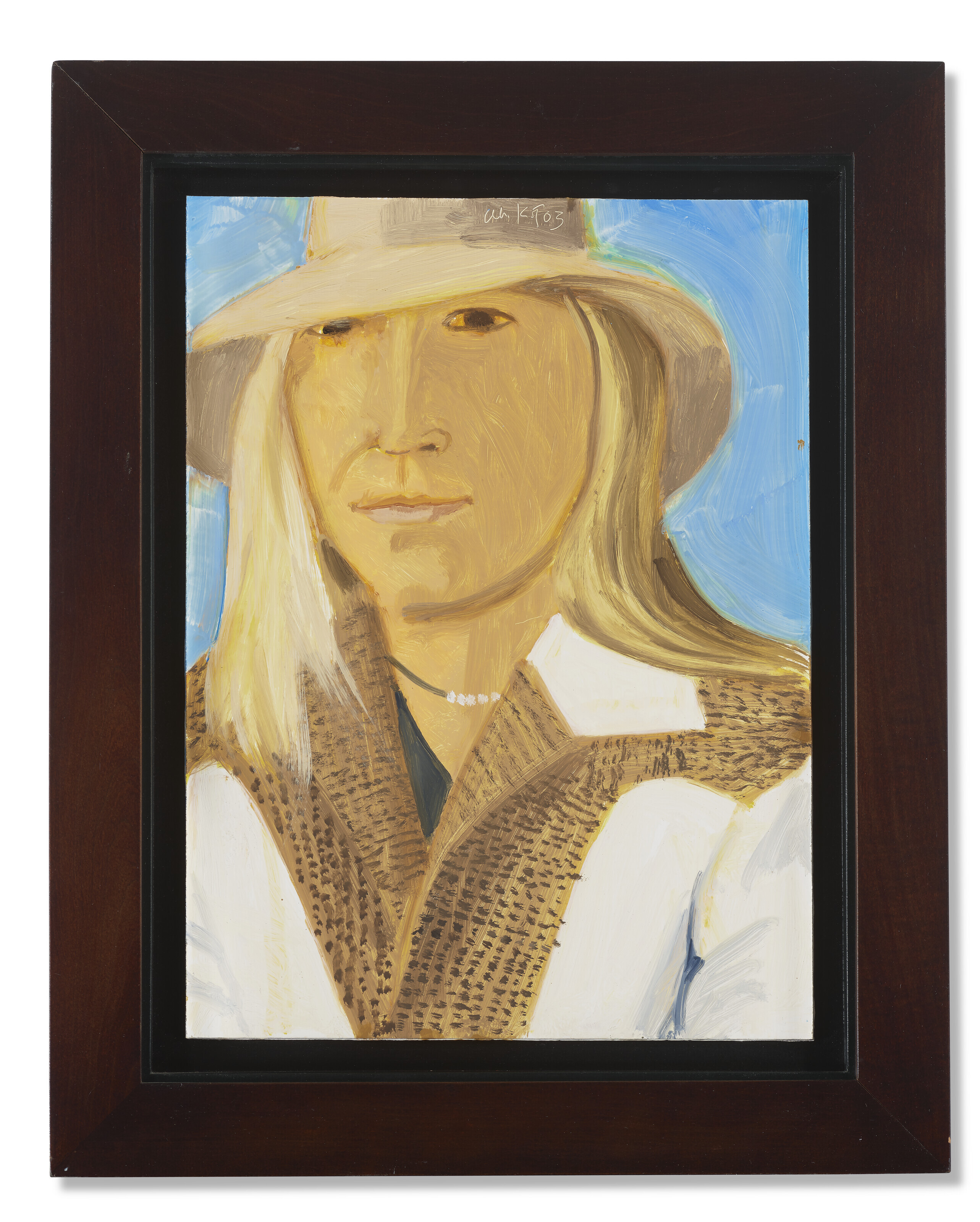 Alex Katz — Женщина в шляпе, изображение 2