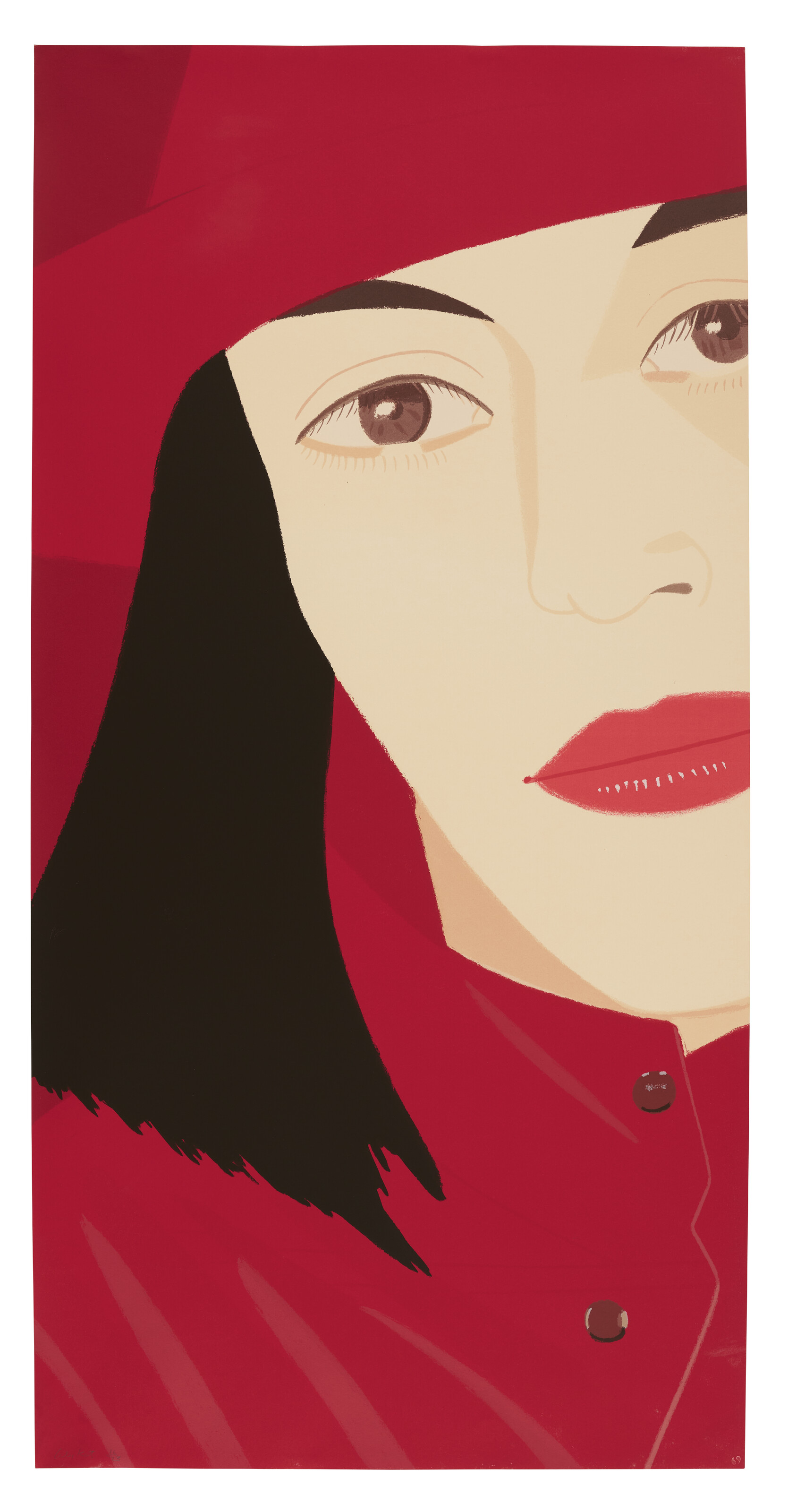 Alex Katz — Красное пальто