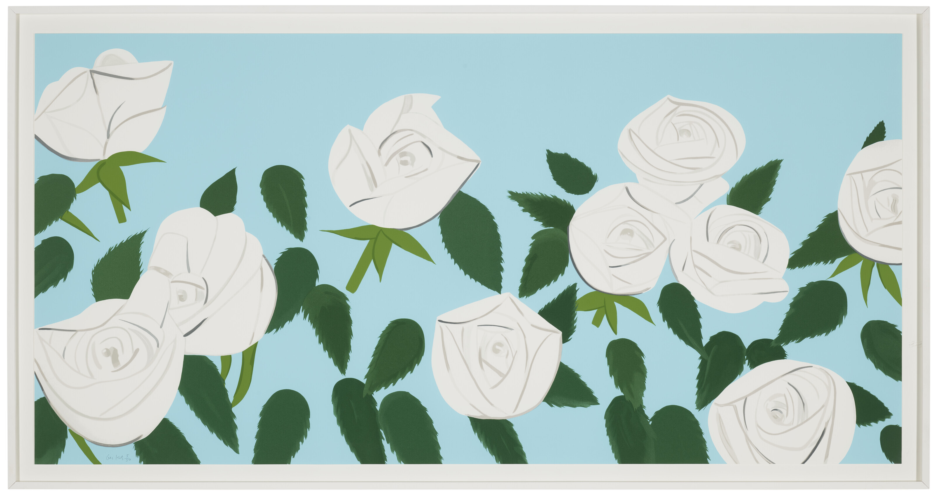 Alex Katz — Белые розы, изображение 2