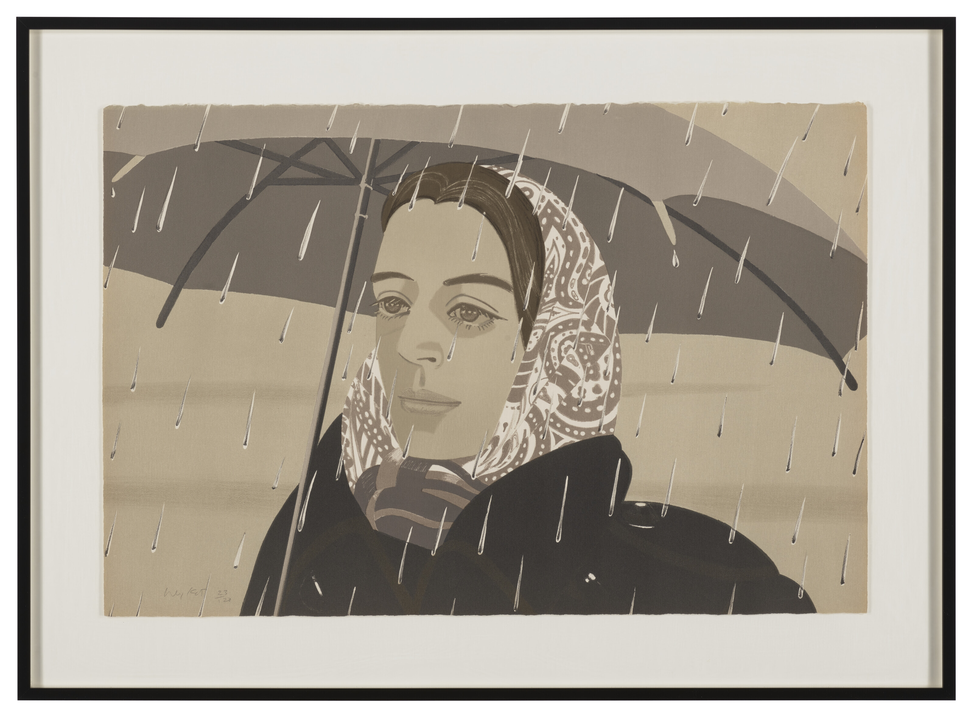 Alex Katz — Серый зонт, изображение 2