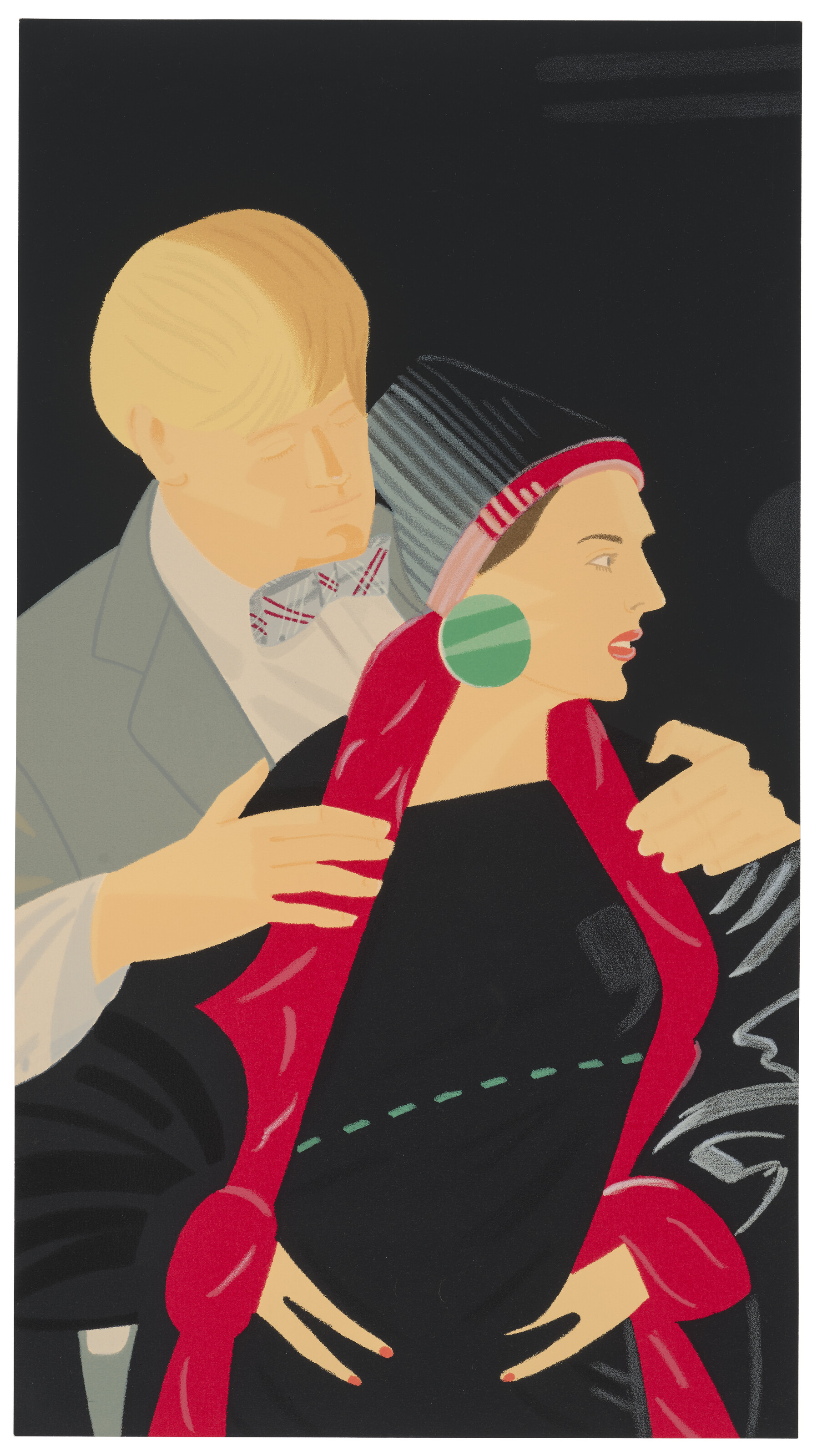 Alex Katz — Красные конюхи и Элизабет Росс из "Па-де-де"