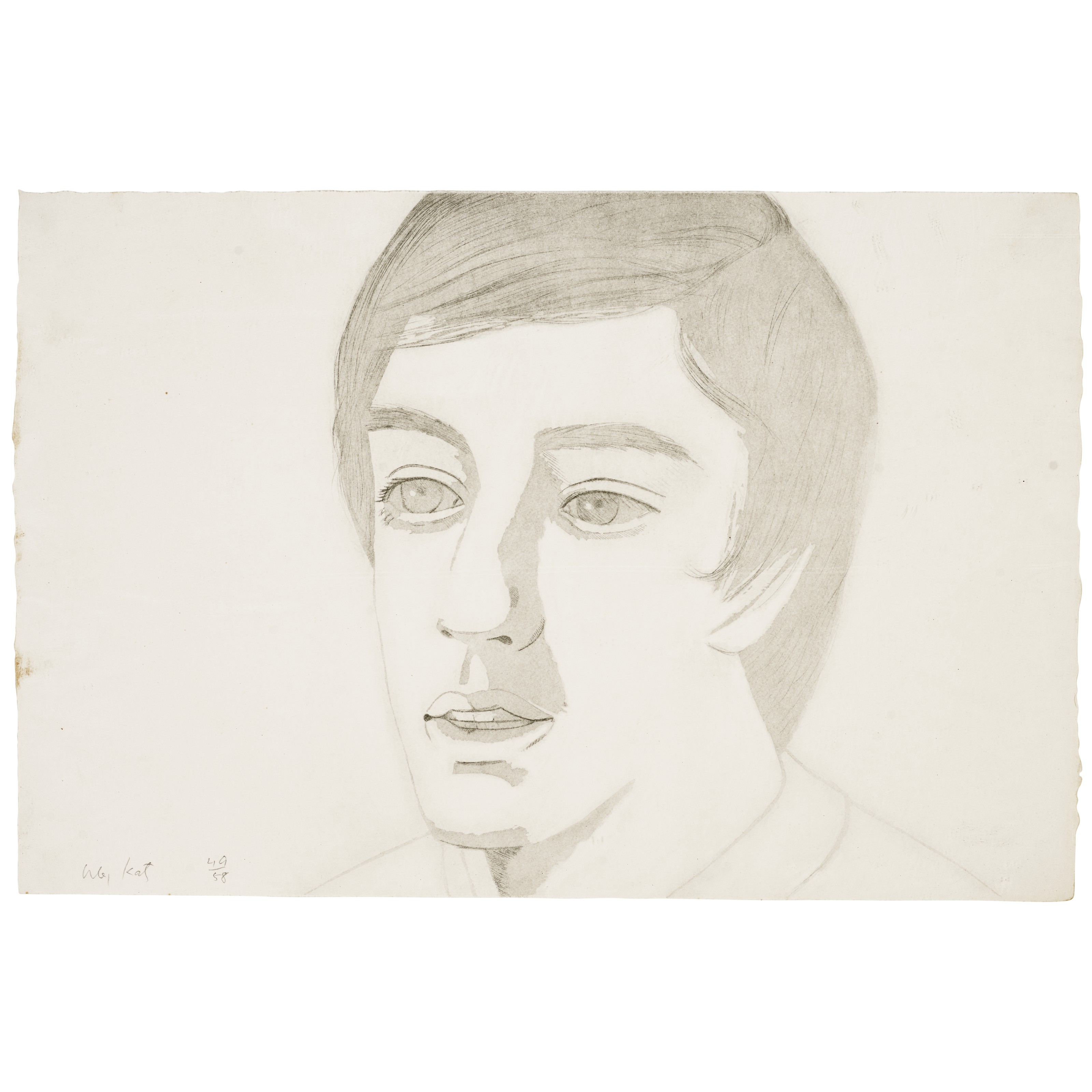 Alex Katz — Винсент с открытым ртом