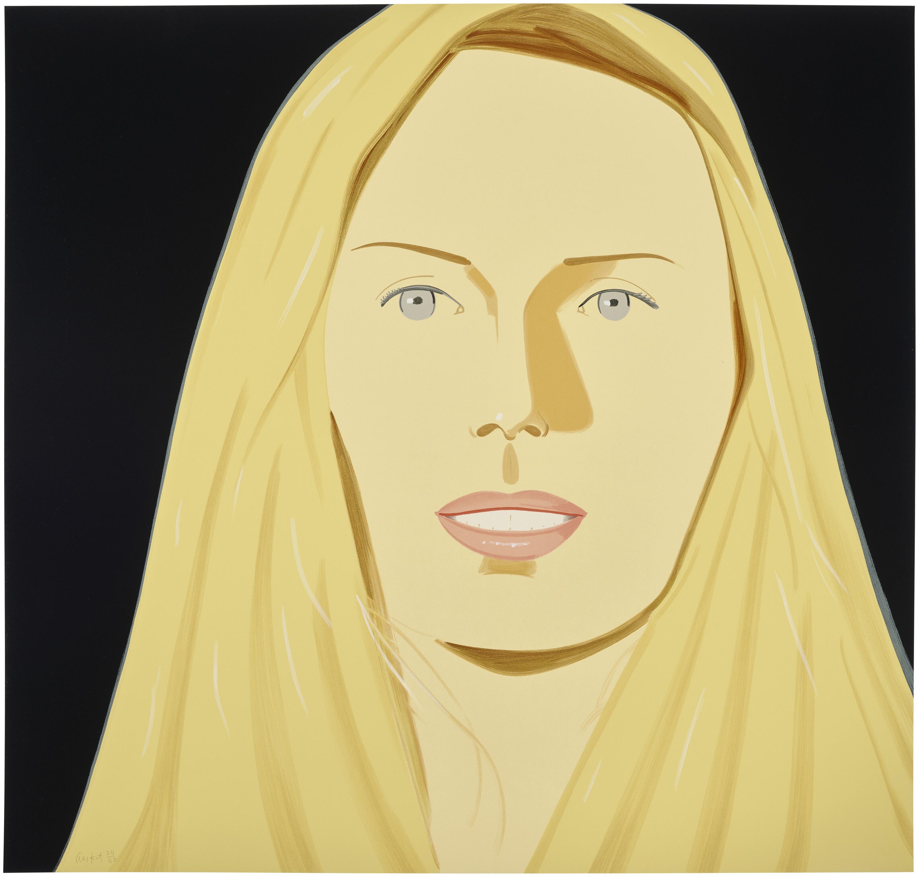 Alex Katz — Сара из сюиты "Три портрета на шелкографии"