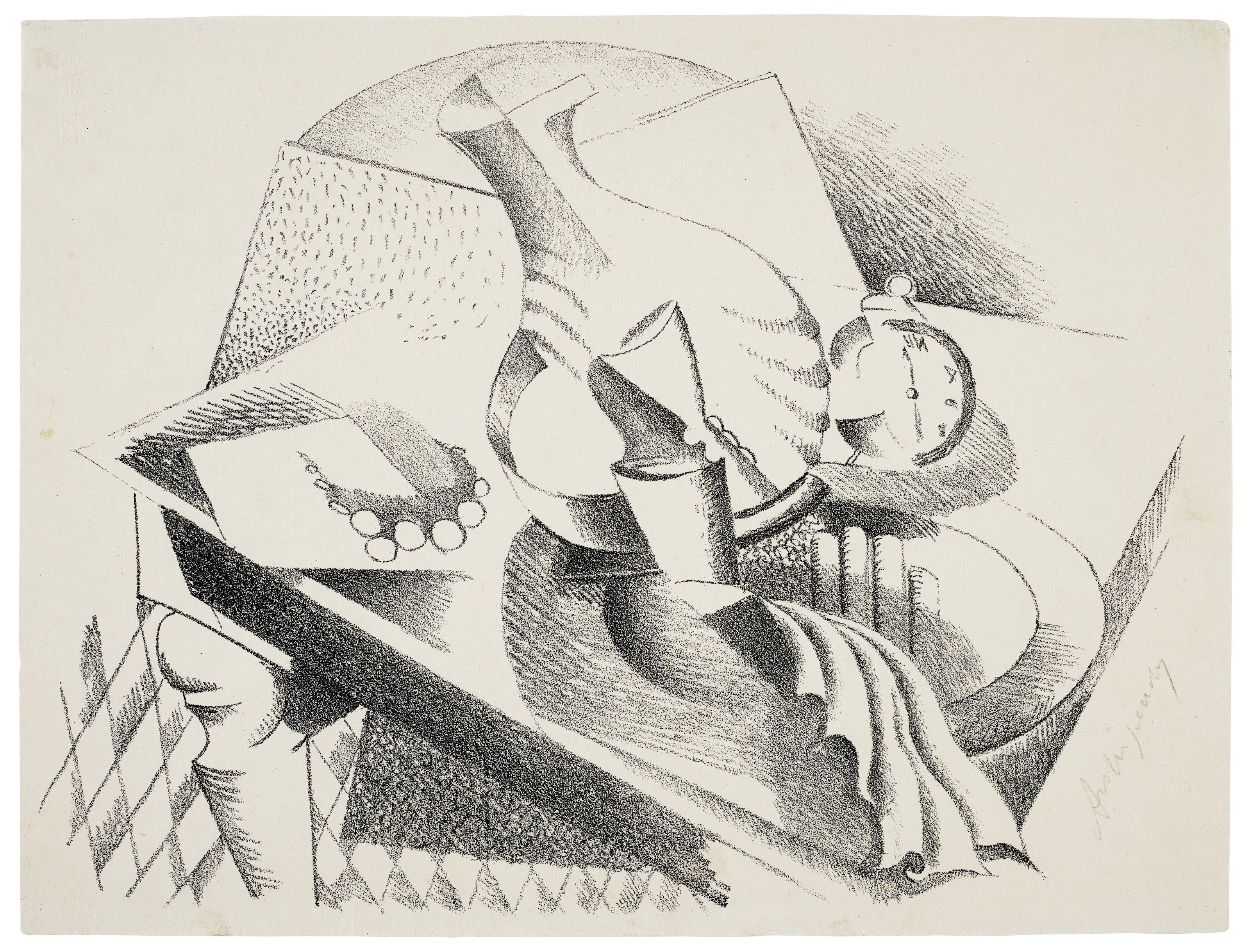 Alexander Archipenko — Натюрморт (Stilleben) из "Die Schaffenden"